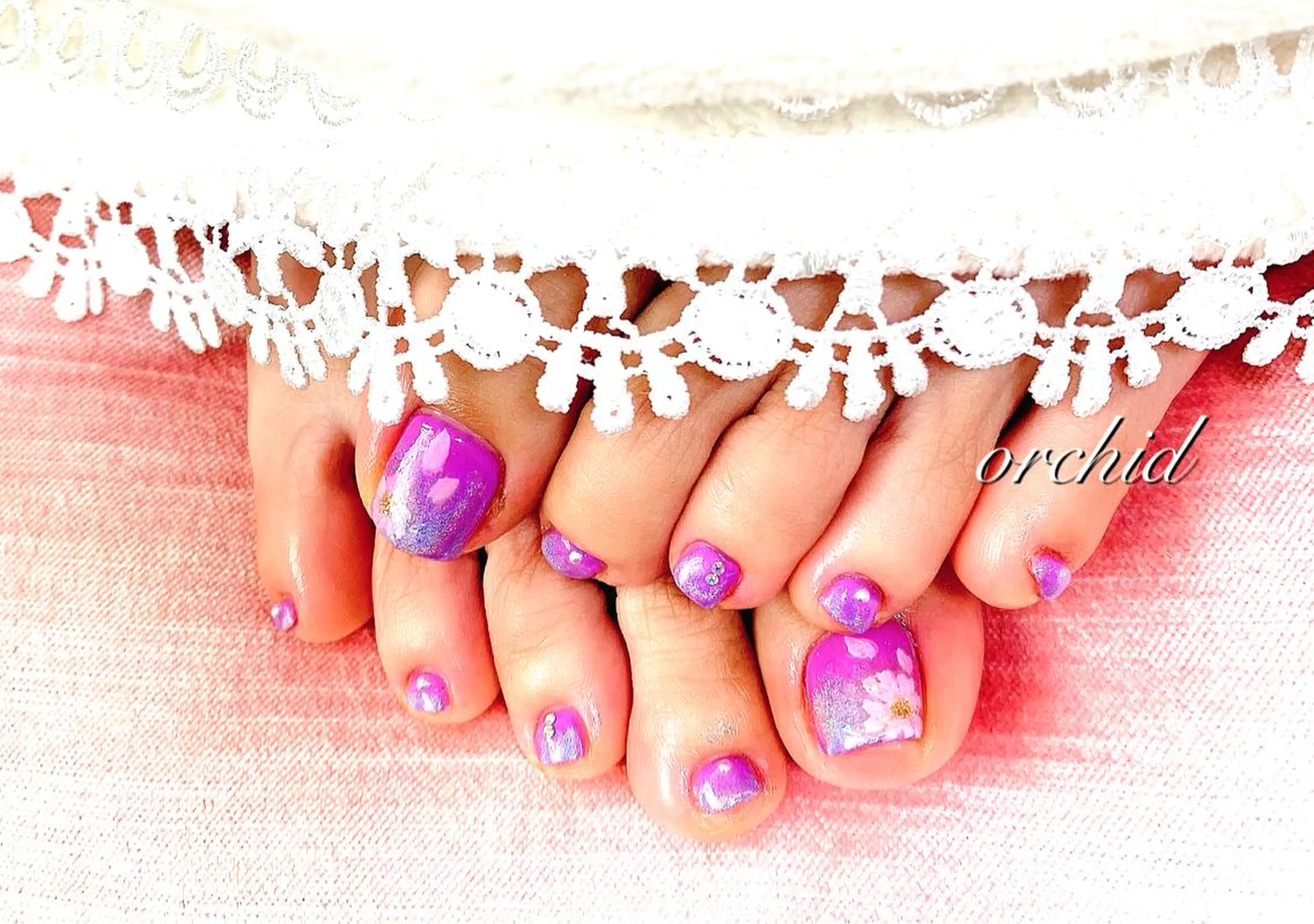 ネイル 桜ネイル orchid ♡オーキッドのネイルデザイン