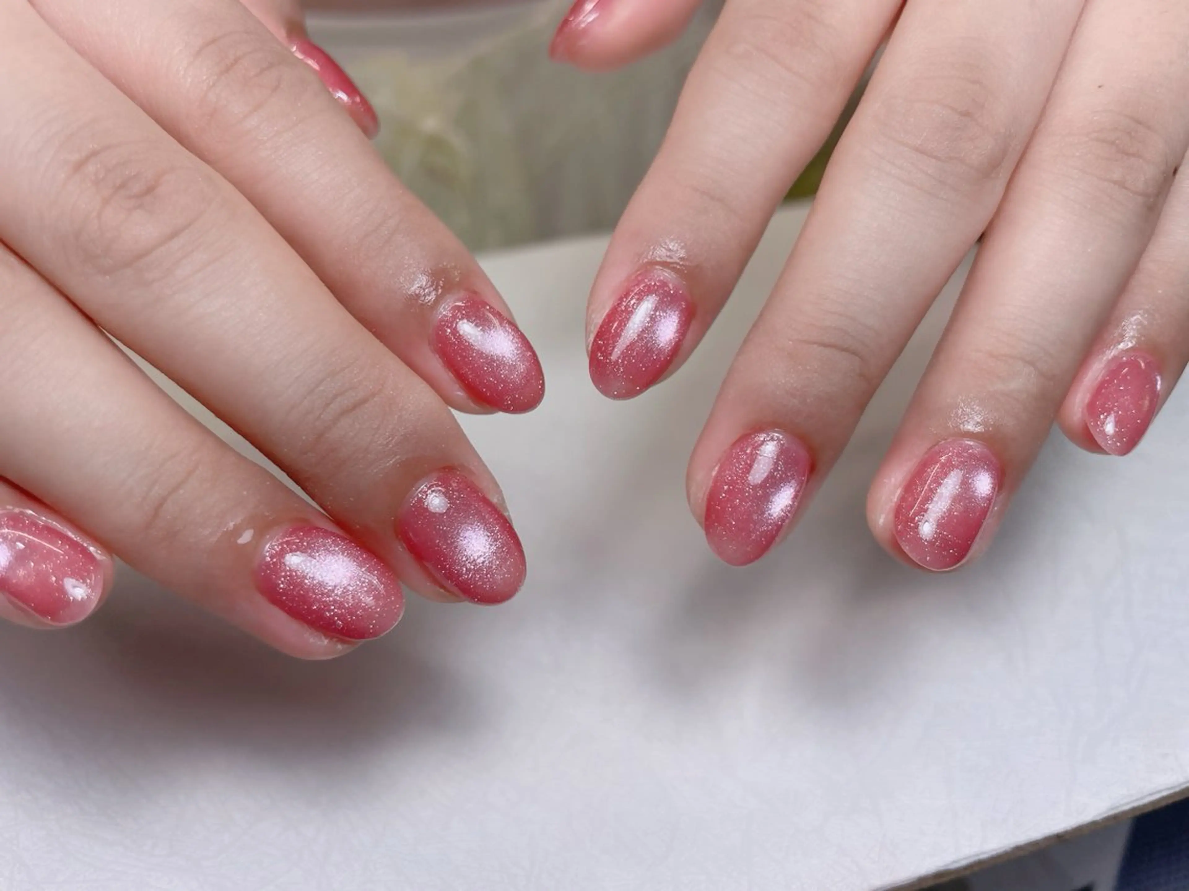 ネイル オーロラネイル 長さ出し フットネイル フレンチネイル 韓国ネイル 中野駅から2分 MEO NAILのネイルデザイン