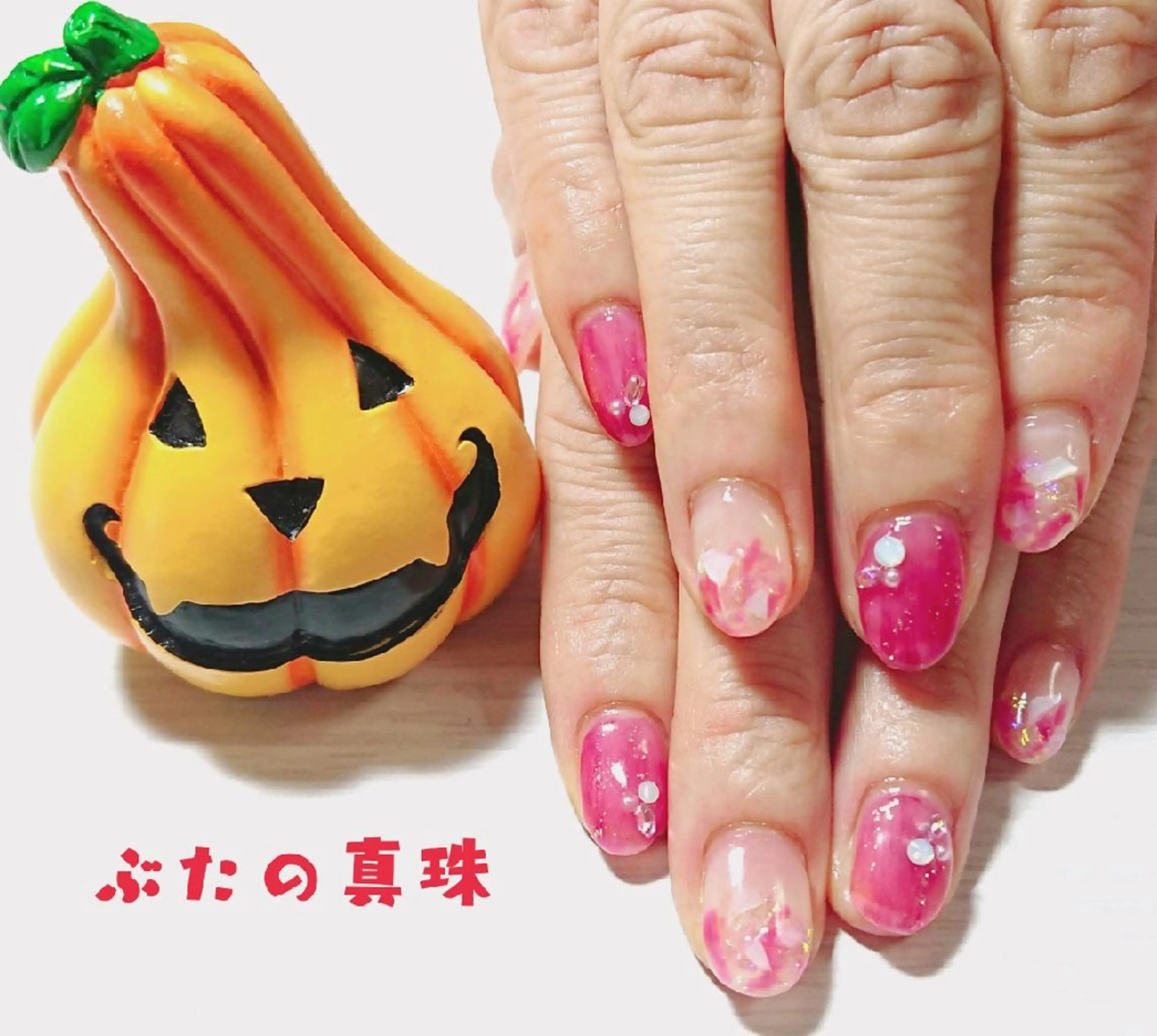 ネイル ボルドー ニュアンスネイル ハンドネイル 林 珠里のネイルデザイン