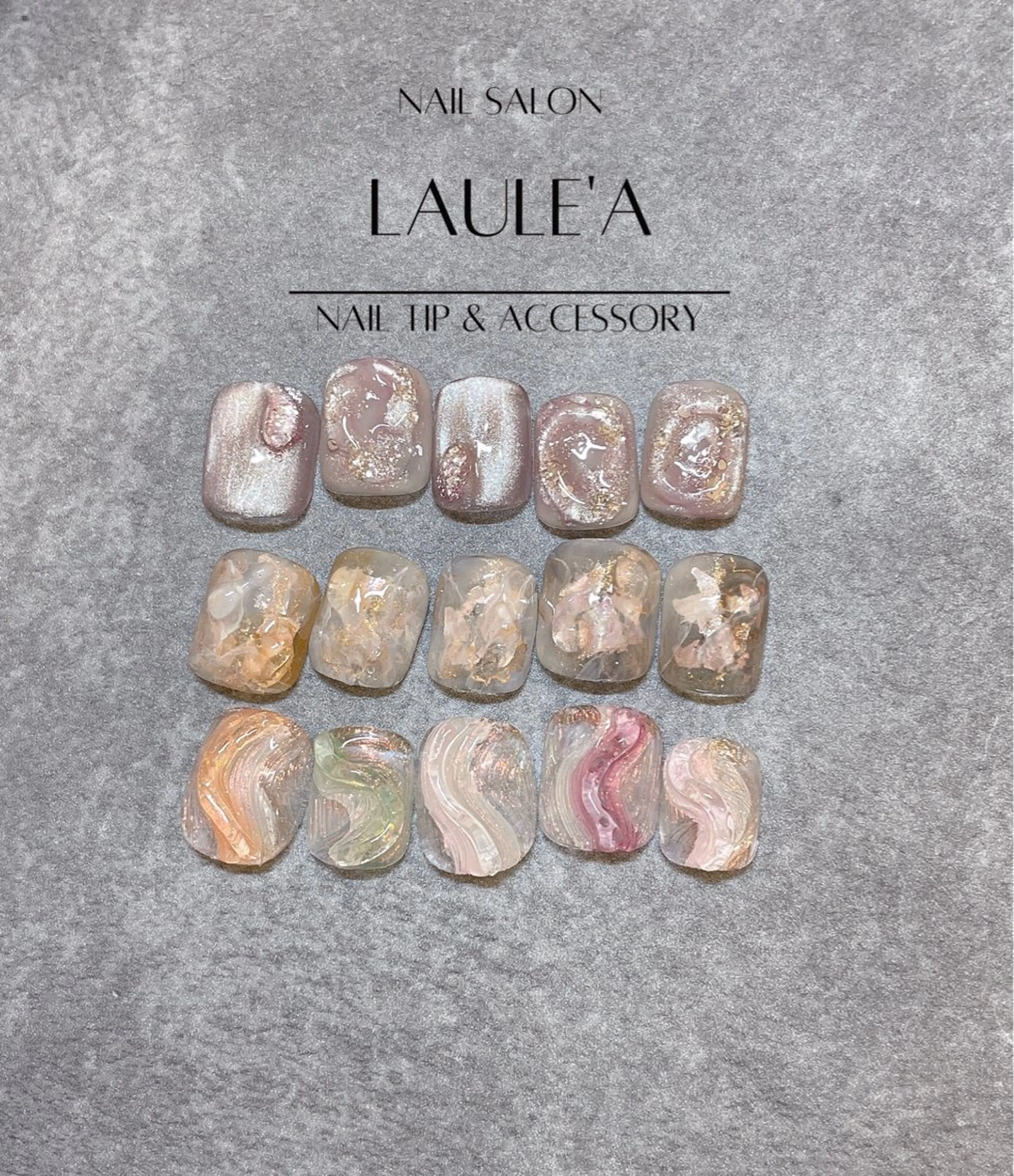 ネイル アートネイル ハンドネイル nailsalon Laule'aのネイルデザイン