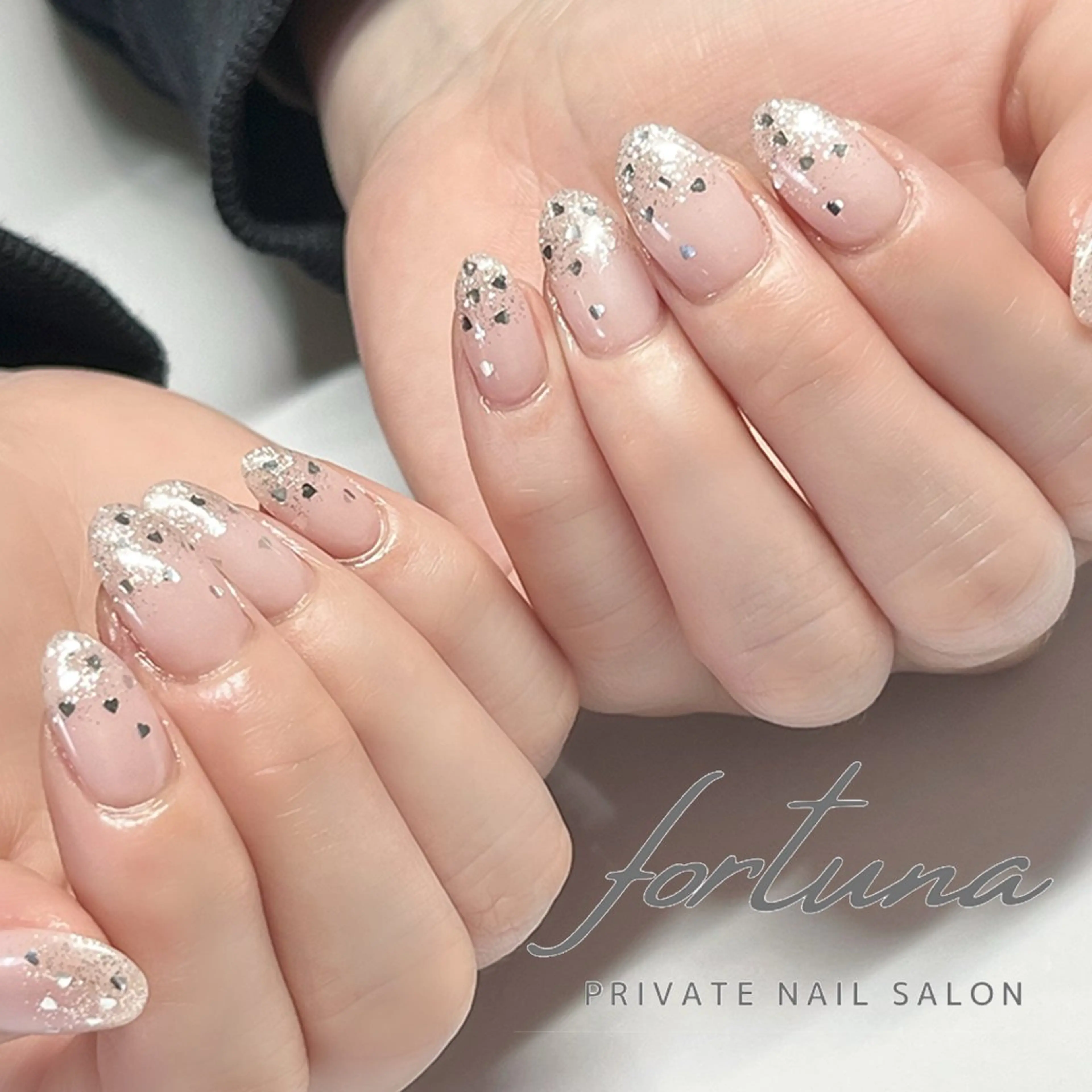 ネイル ハート ハンドネイル fortuna 武藤裕美のネイルデザイン