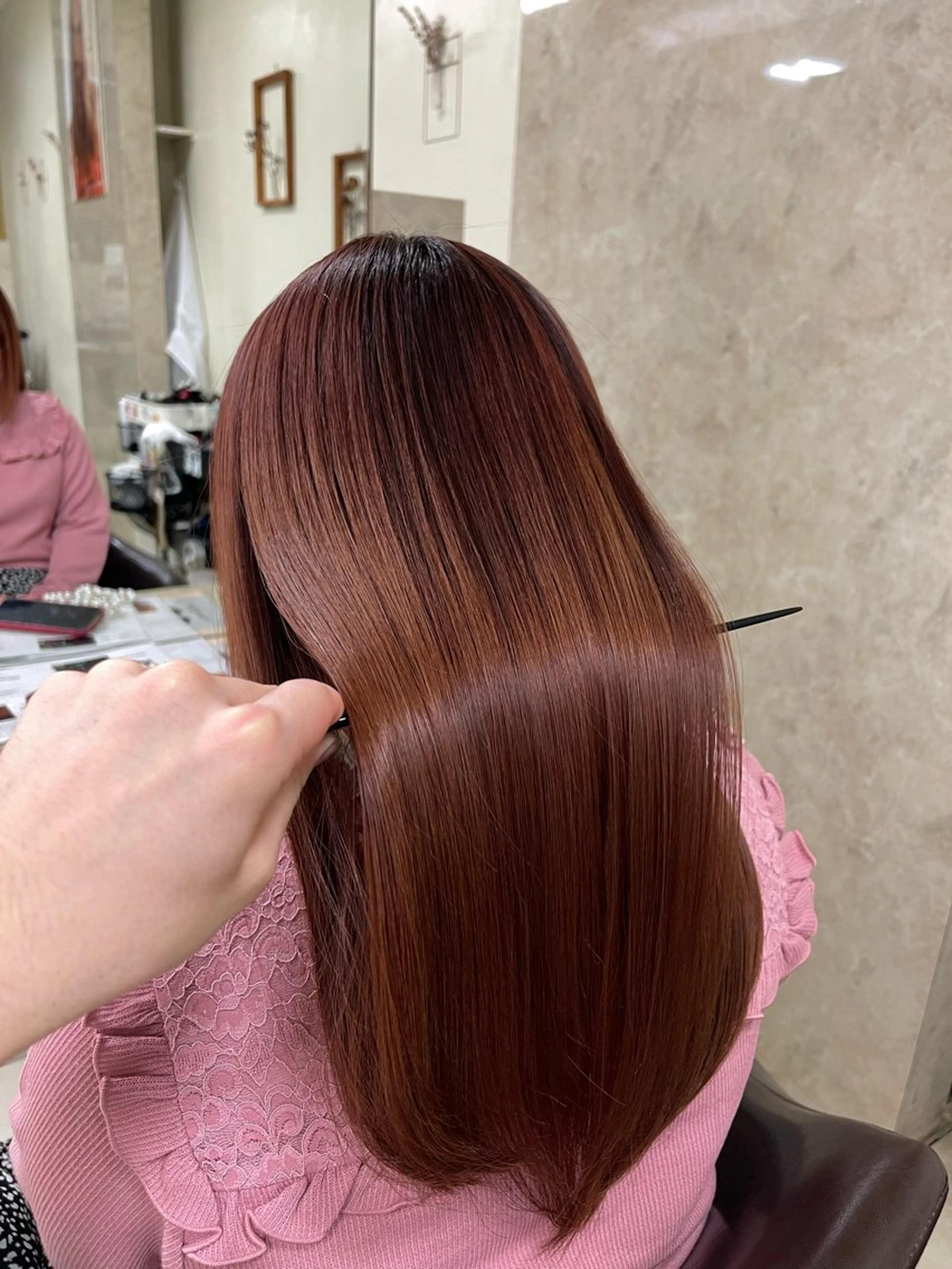 ロング 髪質改善 縮毛矯正 縮毛・酸性ストレート 特化のヘアスタイル