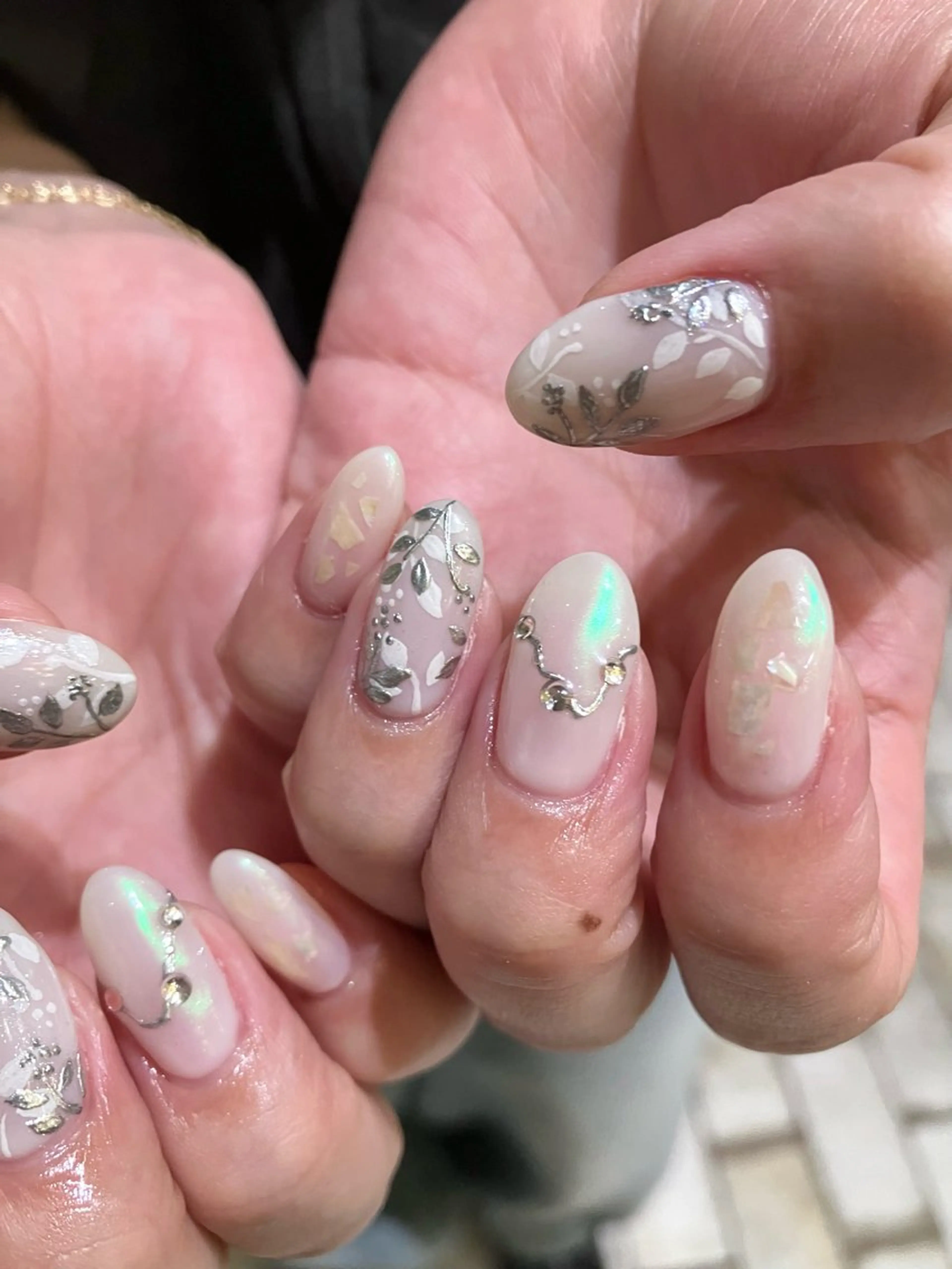 ネイル アートネイル ミラーネイル ハンドネイル Take Manaのネイルデザイン