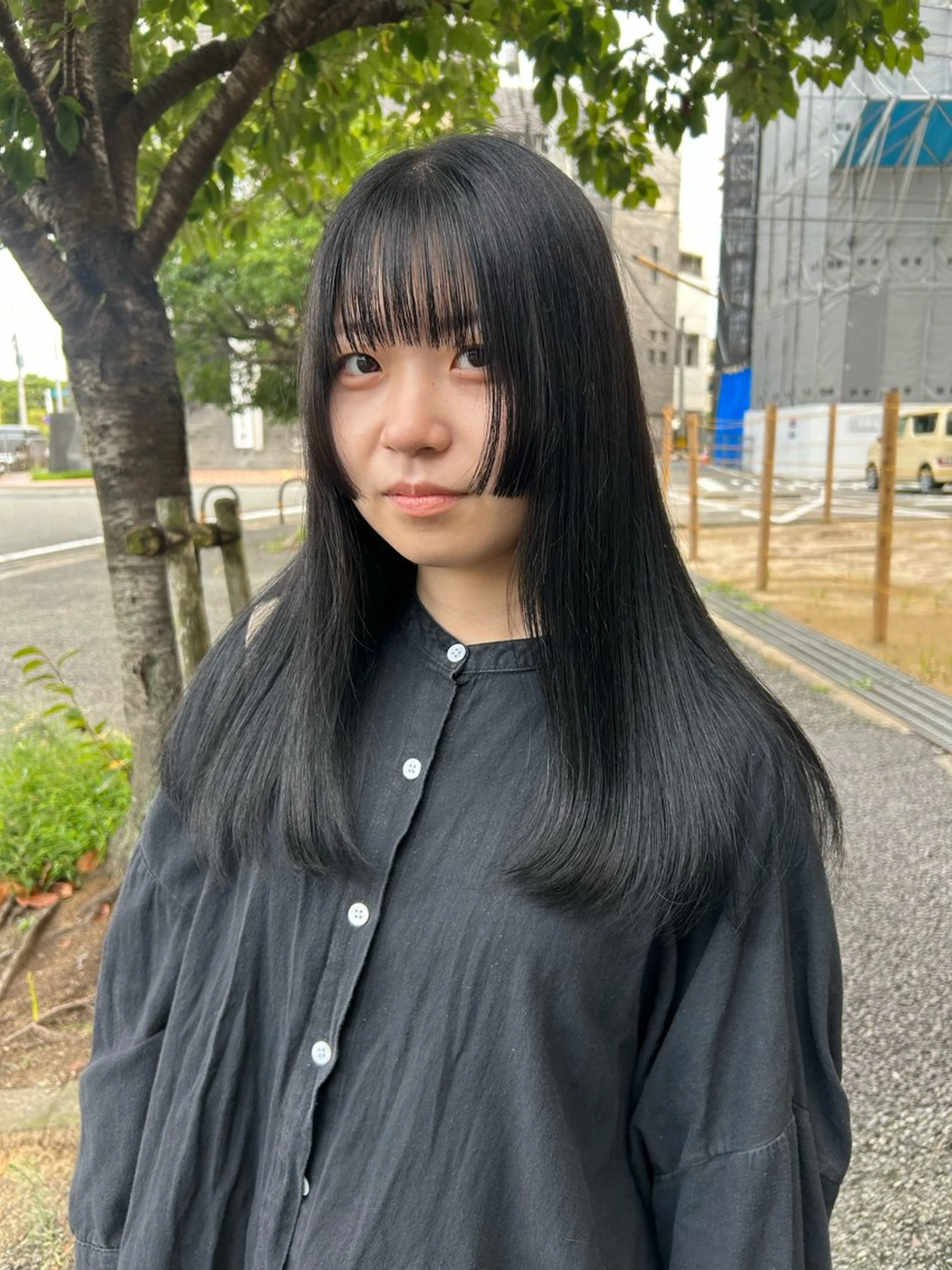 セミロング カラー 井手 素子のヘアスタイル