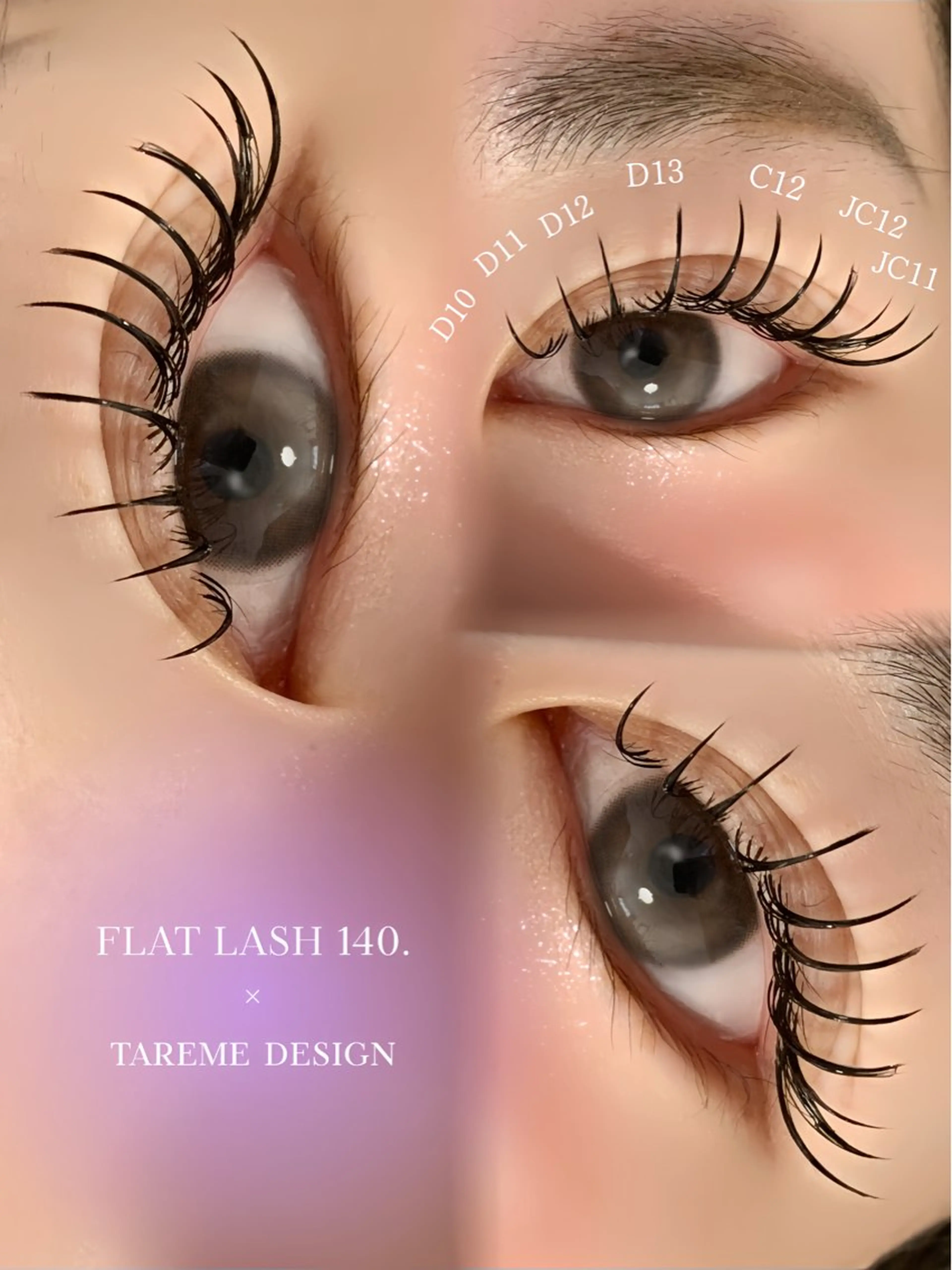 マツエク・マツパ フラットラッシュ Mayuru Yuu‪𖤐.*ﾟのマツエク・マツパデザイン