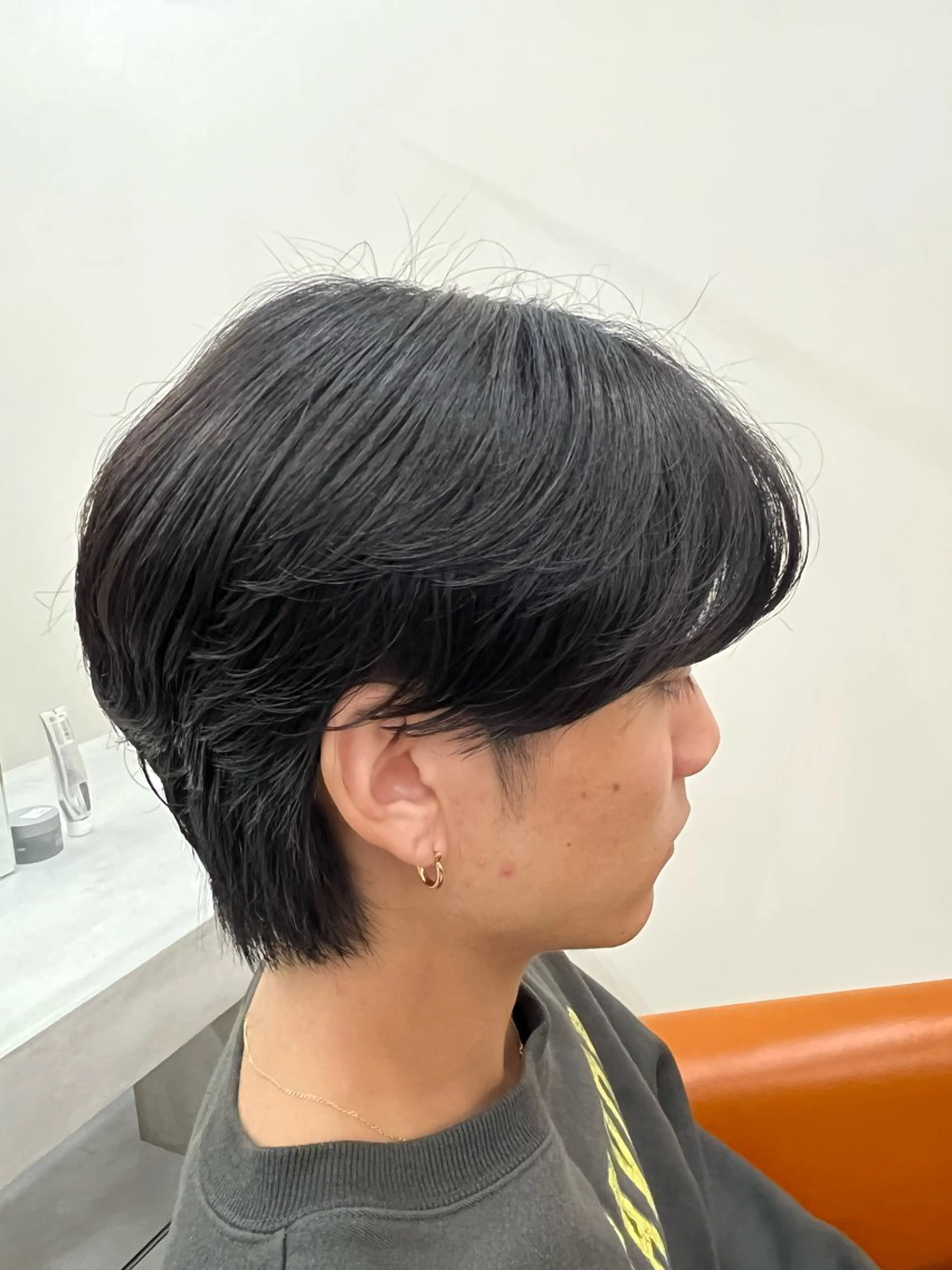 パーマ メンズ センターパート マッシュ メンズパーマ メンズツイストパーマ ツイストスパイラルパーマ カット パーマ mihoko/ ニュアンスパーマの眉毛・アイブロウイメージ