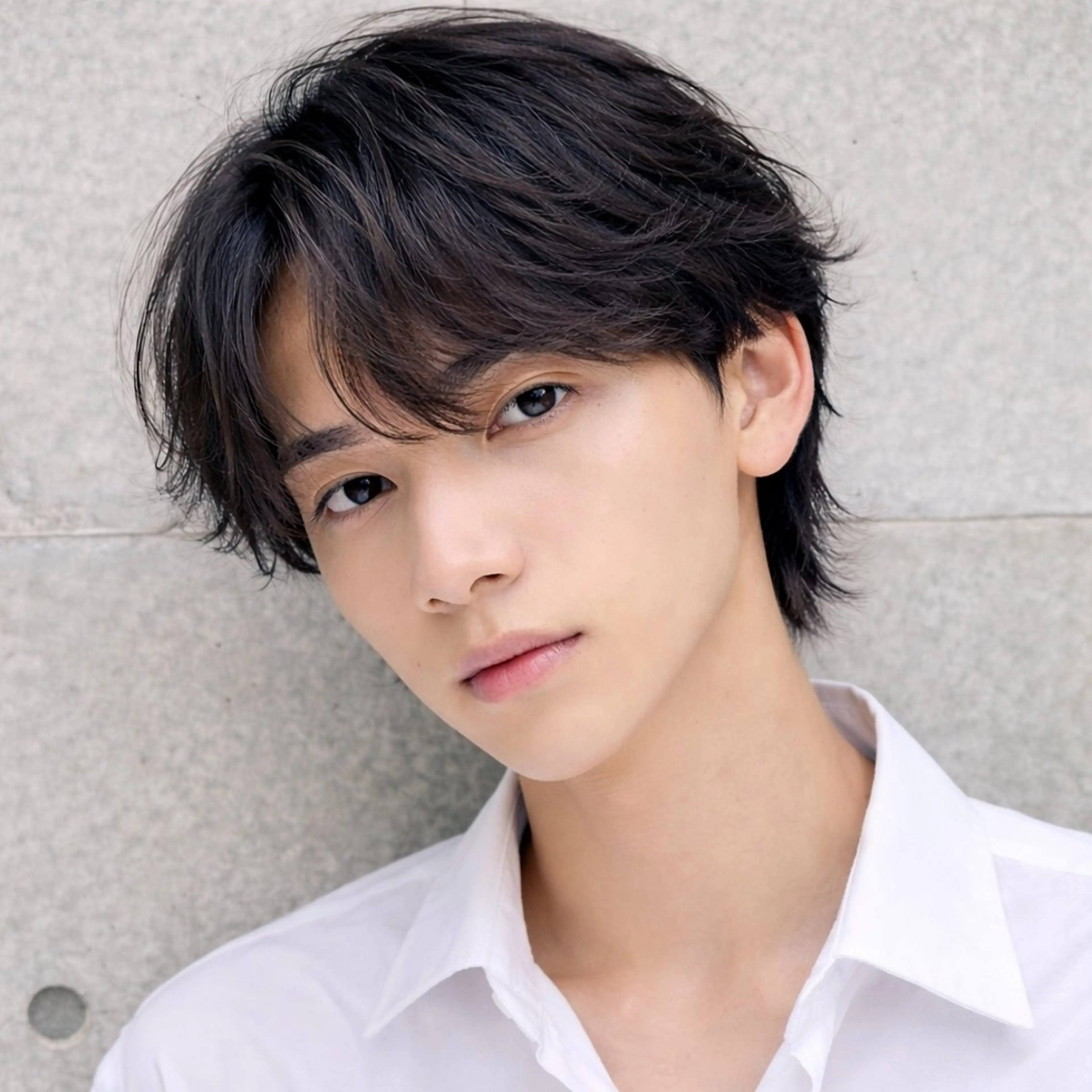 メンズ カット パーマ シャドウ/フェザー ニュアンスヘアメンズのヘアスタイル