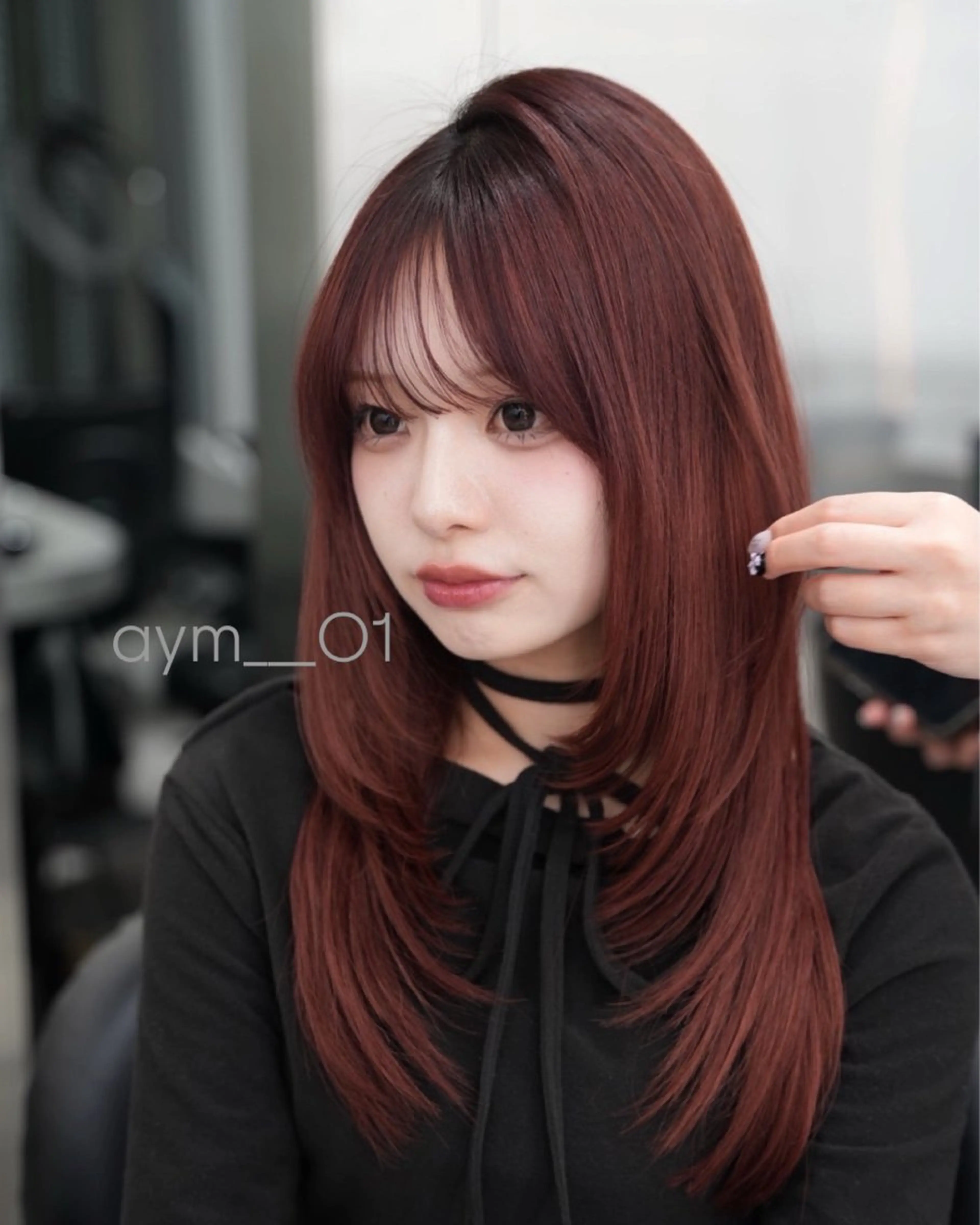 セミロング 銀座/韓国ヘア🤍 レイヤーAYUMIのヘアスタイル