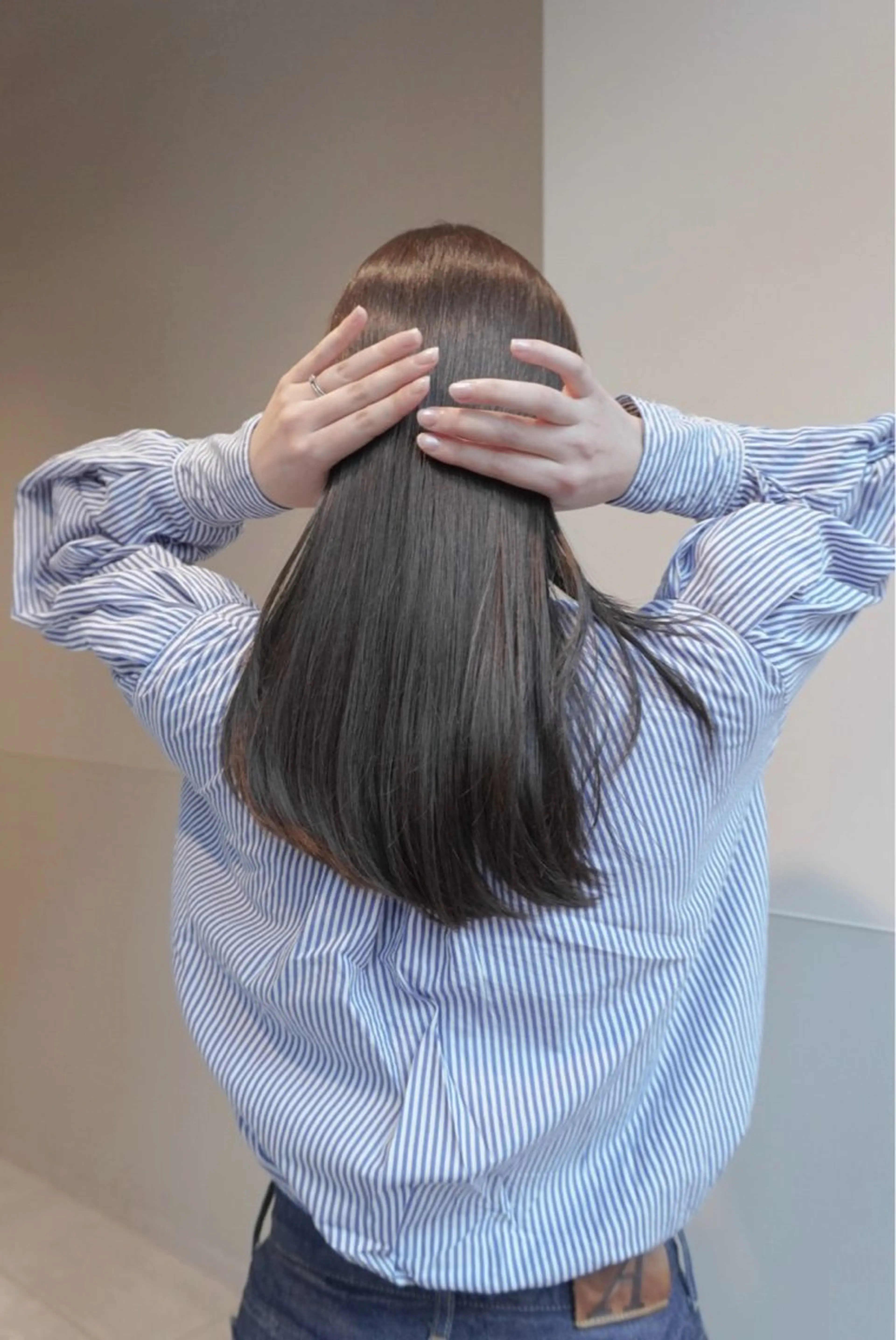 ミディアム カラー パーマ ヘアアレンジ メンズ 髪質改善縮毛矯正 ブリーチなしRYOのヘアスタイル