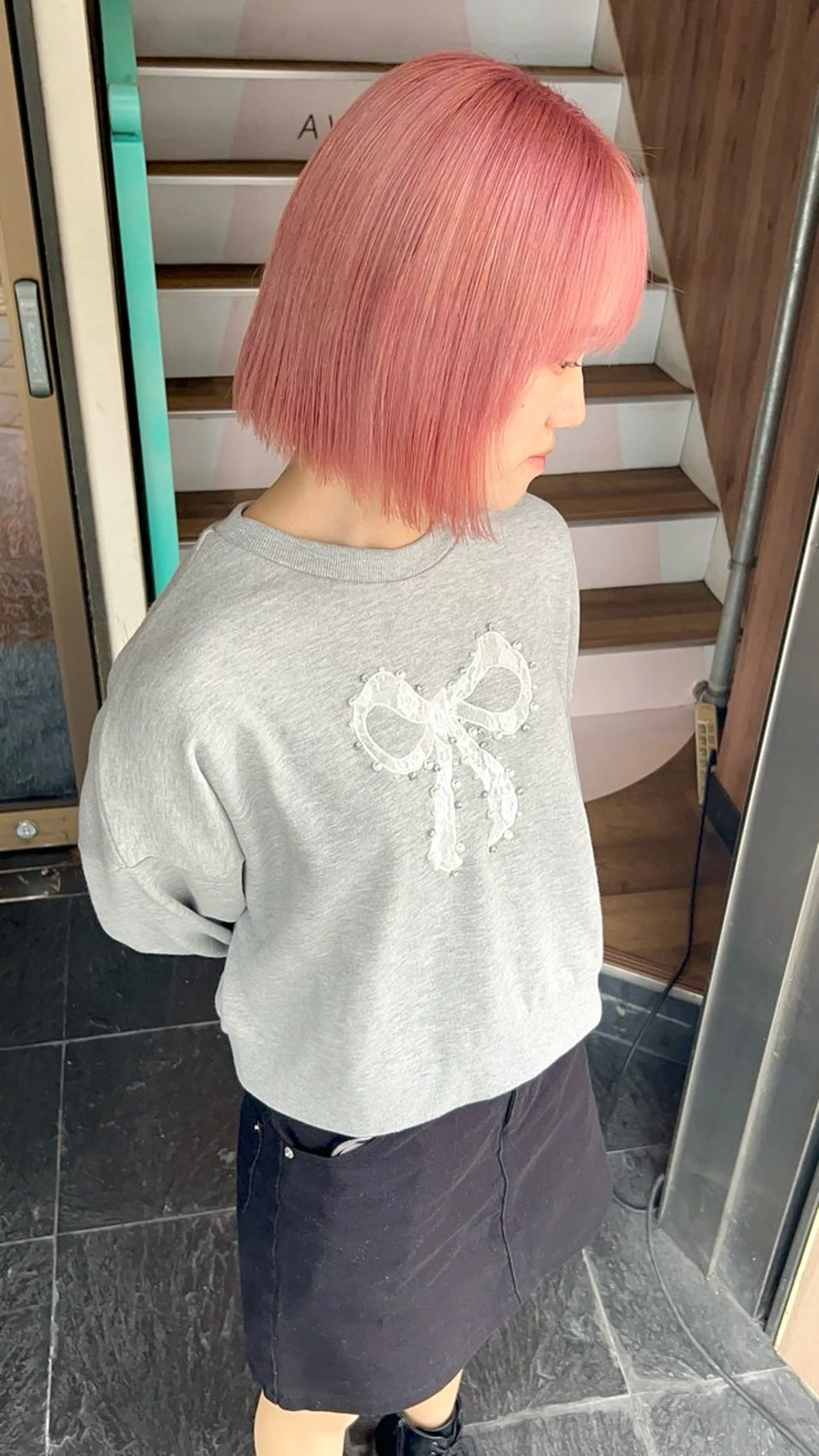 ショート カラー ヘアカラー トリートメント 【春カラーWカラー】 【暗髪&暖色系】圭真のヘアスタイル