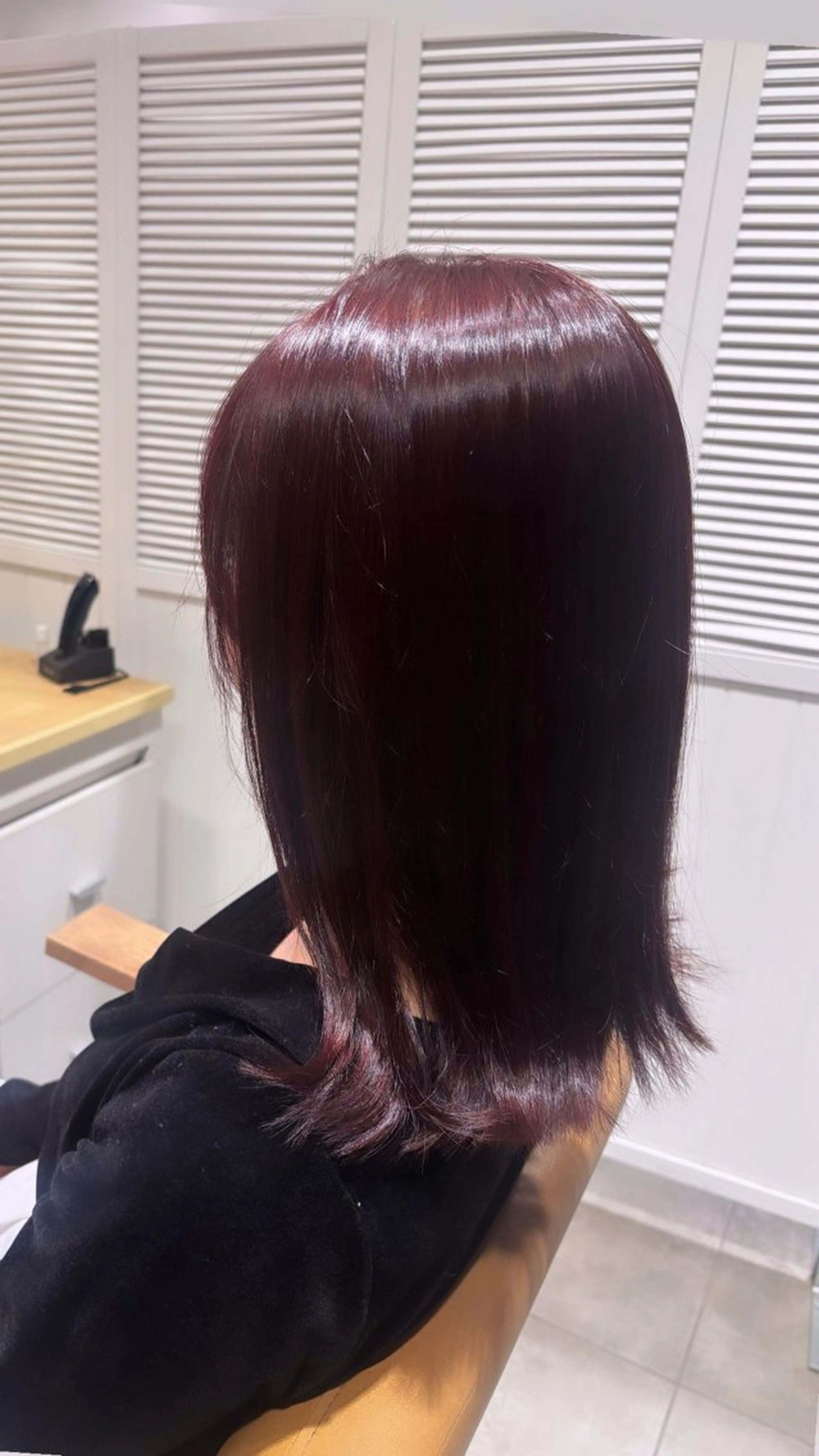 ミディアム カラー 山口 瑞穂のヘアスタイル