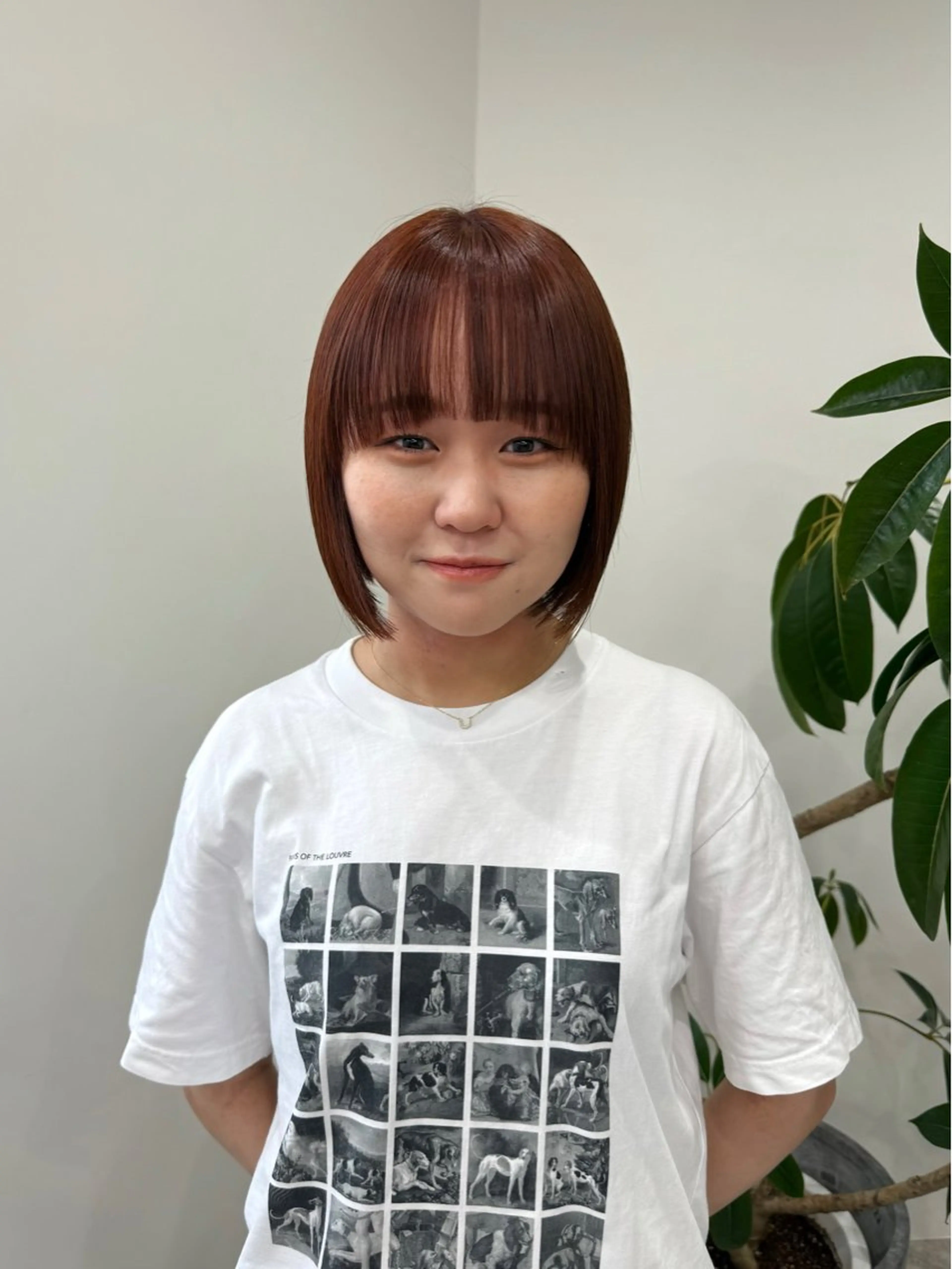 ショート カラー ブラウンカラー オレンジ オレンジブラウン ボブ カット ヘアカラー トリートメント era所属・azumi/ボブ/暖 色/オリーブ/縮毛のヘアスタイル