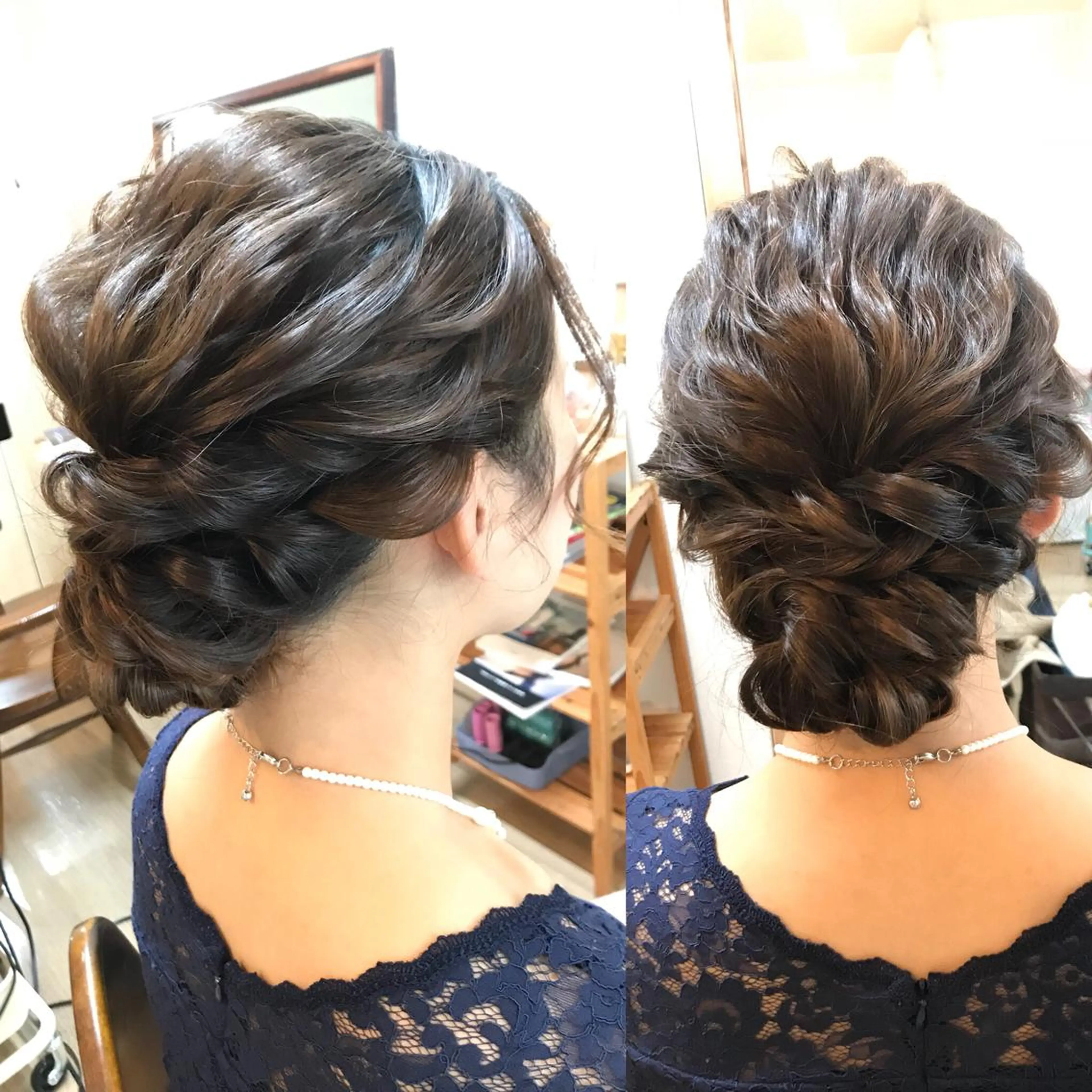 セミロング ヘアアレンジ 早朝✨ヘアセット 着付け/清水玲歌のヘアスタイル