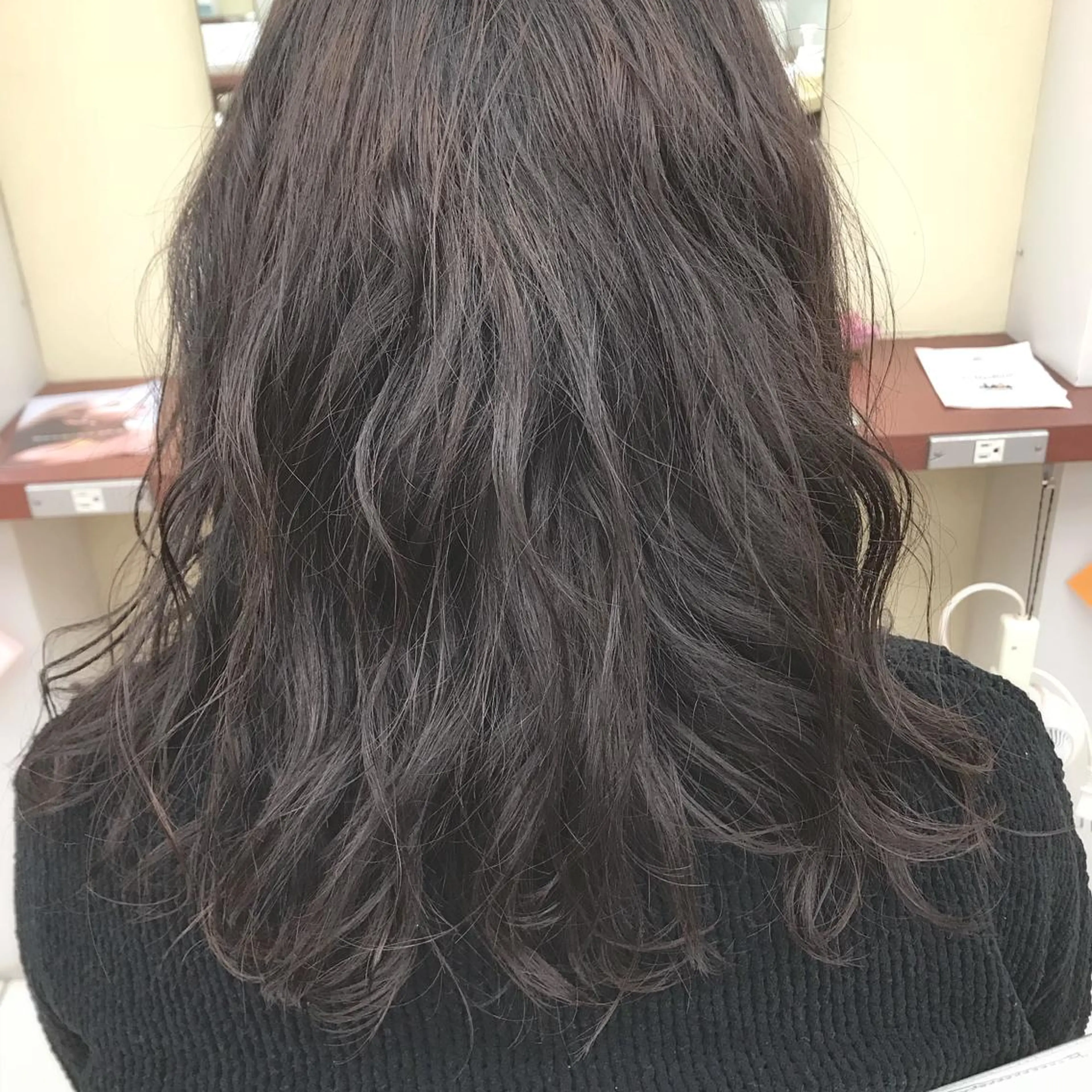 セミロング パーマ セミロングパーマ 福島成美/髪質改善 縮毛矯正/カラーのヘアスタイル