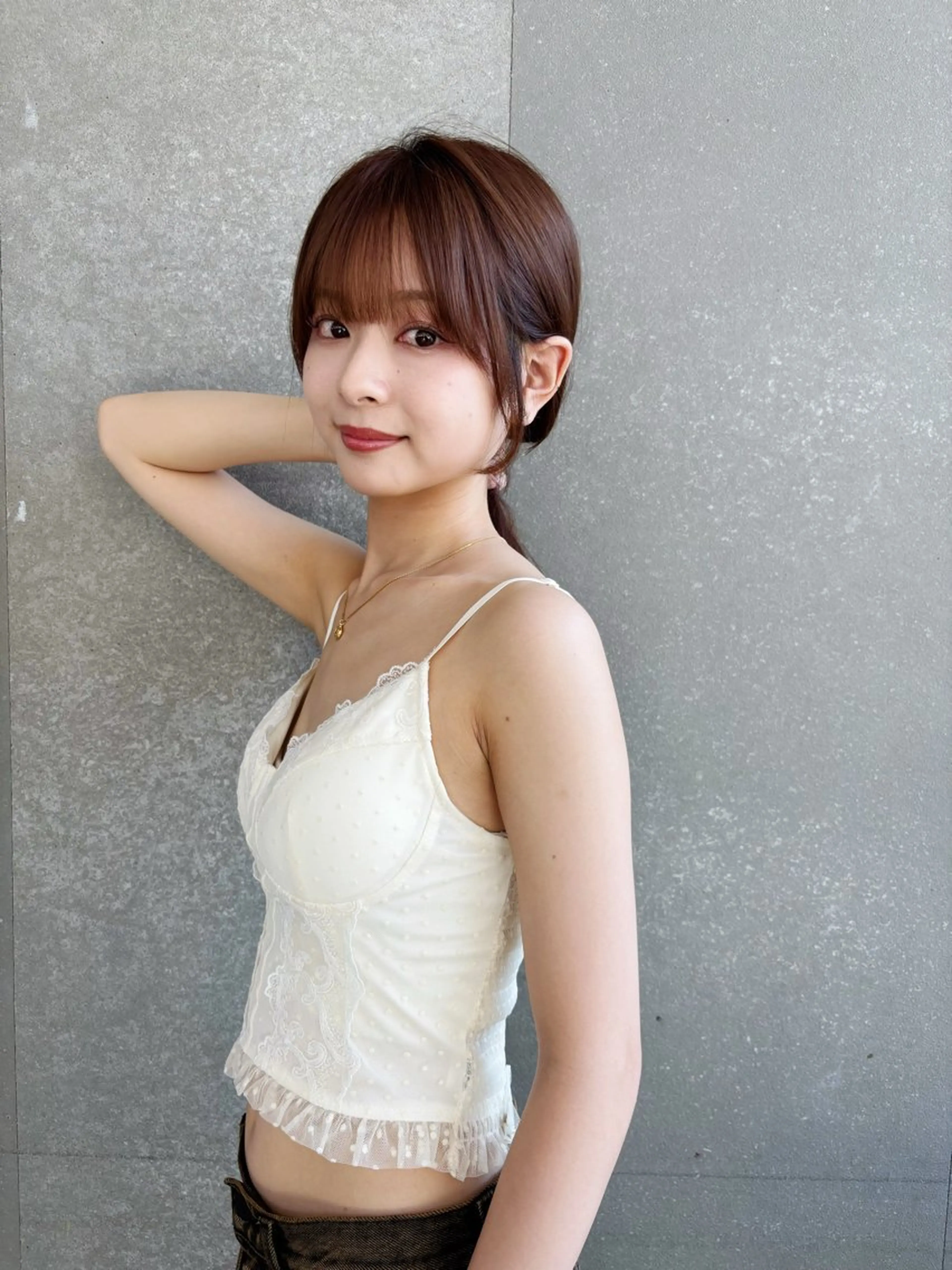 ミディアム カラー 髪質改善 縮毛矯正 【博多髪質改善】 吉村　清志のヘアスタイル