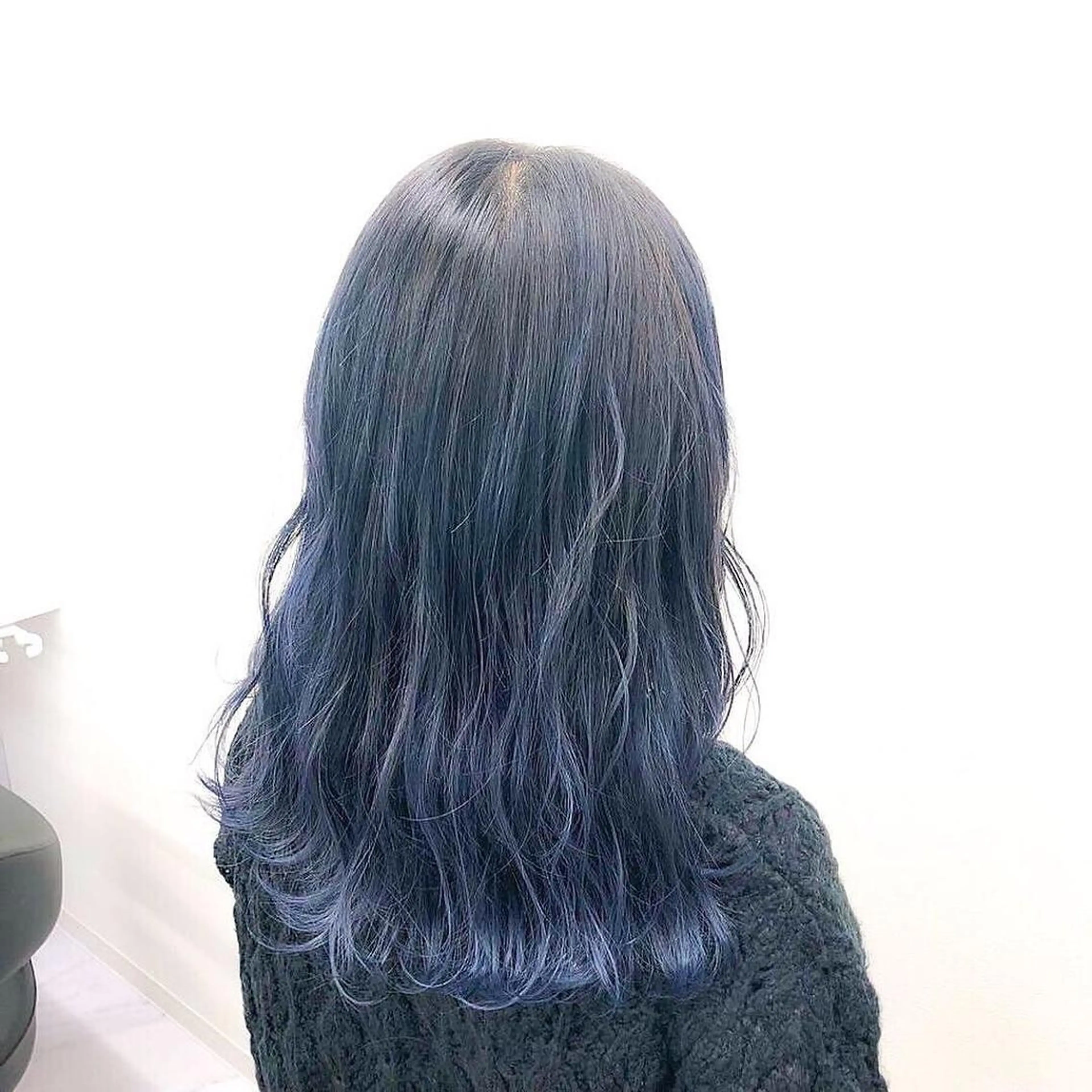 ロング カラー 黒髪 ブルーカラー ブルーブラック ベージュカラー💖 やすひろのヘアスタイル