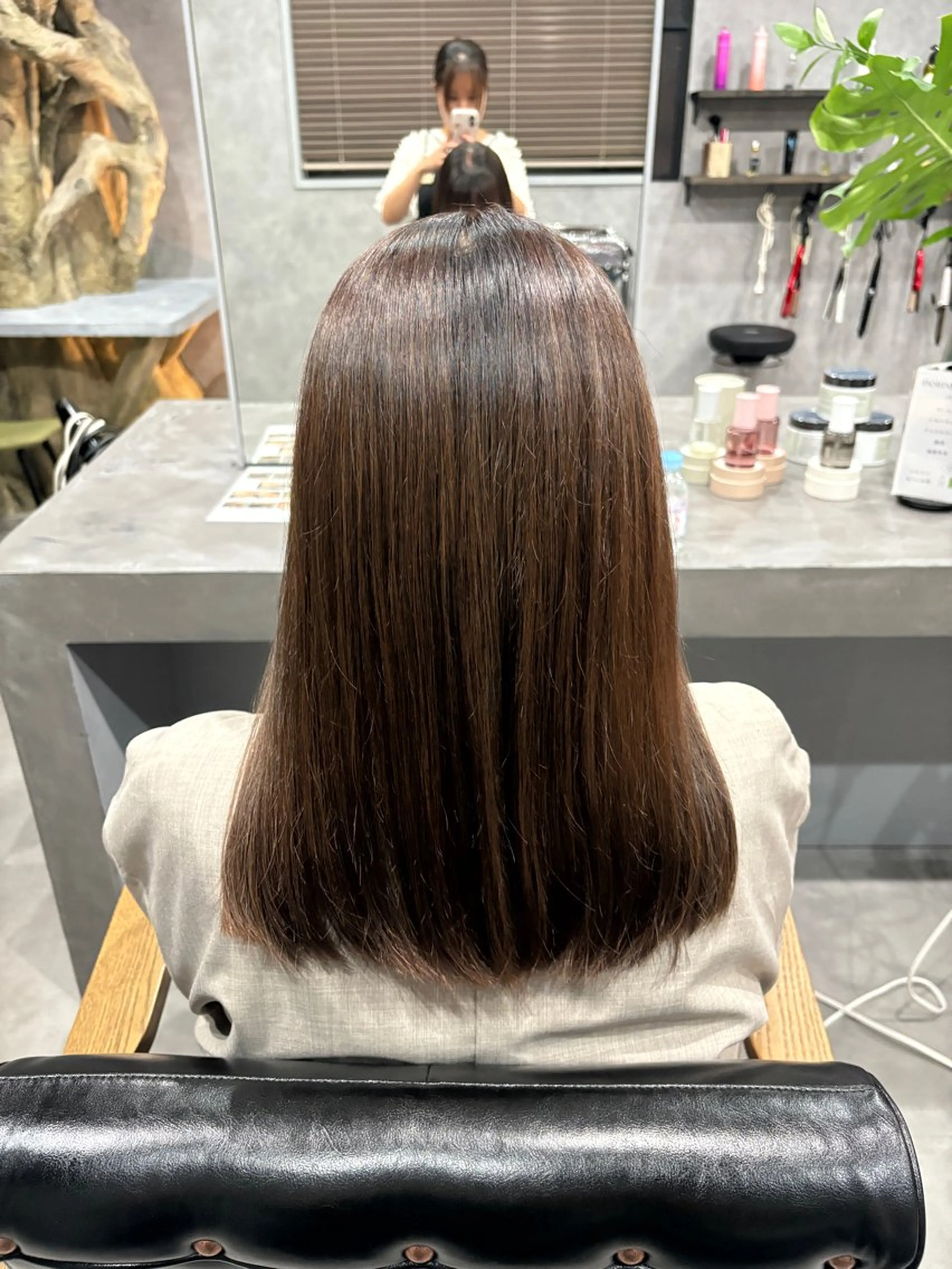 カラー ヘアカラー 白髪ケアBAUM さなのヘアスタイル