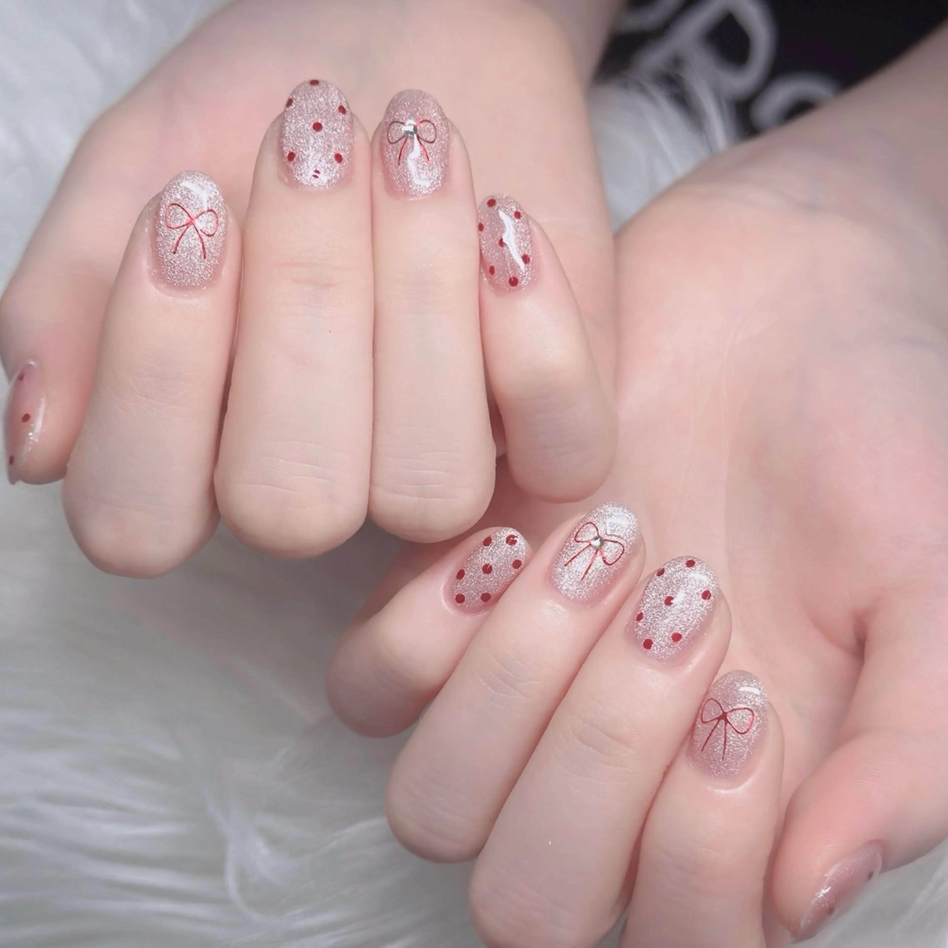 ネイル ロングネイル マグネットネイル リボン 夏ネイル スーパーロングネイル ハンドネイル Hani Nail XUKAのネイルデザイン