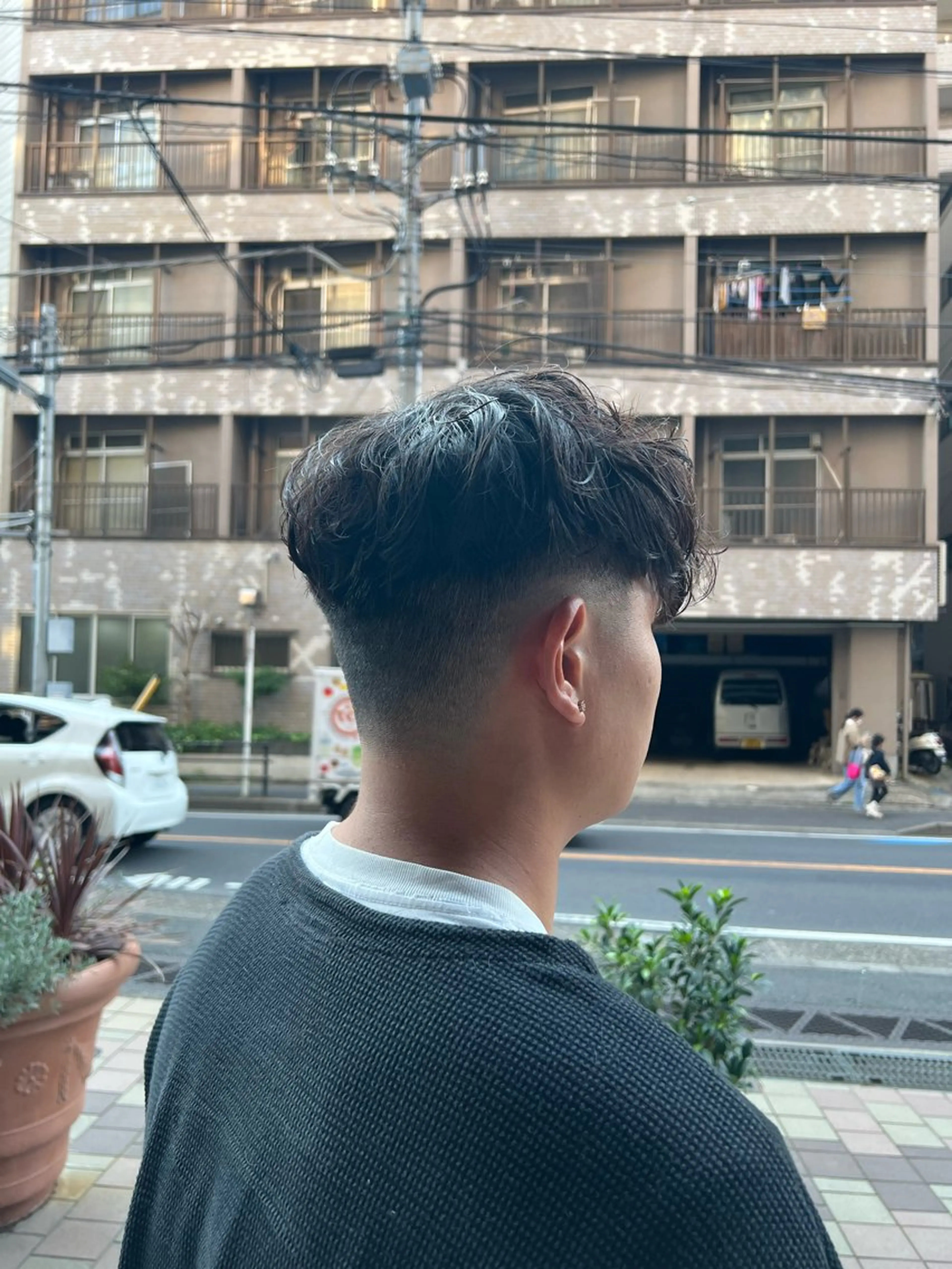 パーマ メンズ スペインカール Men's NAM 八角のヘアスタイル