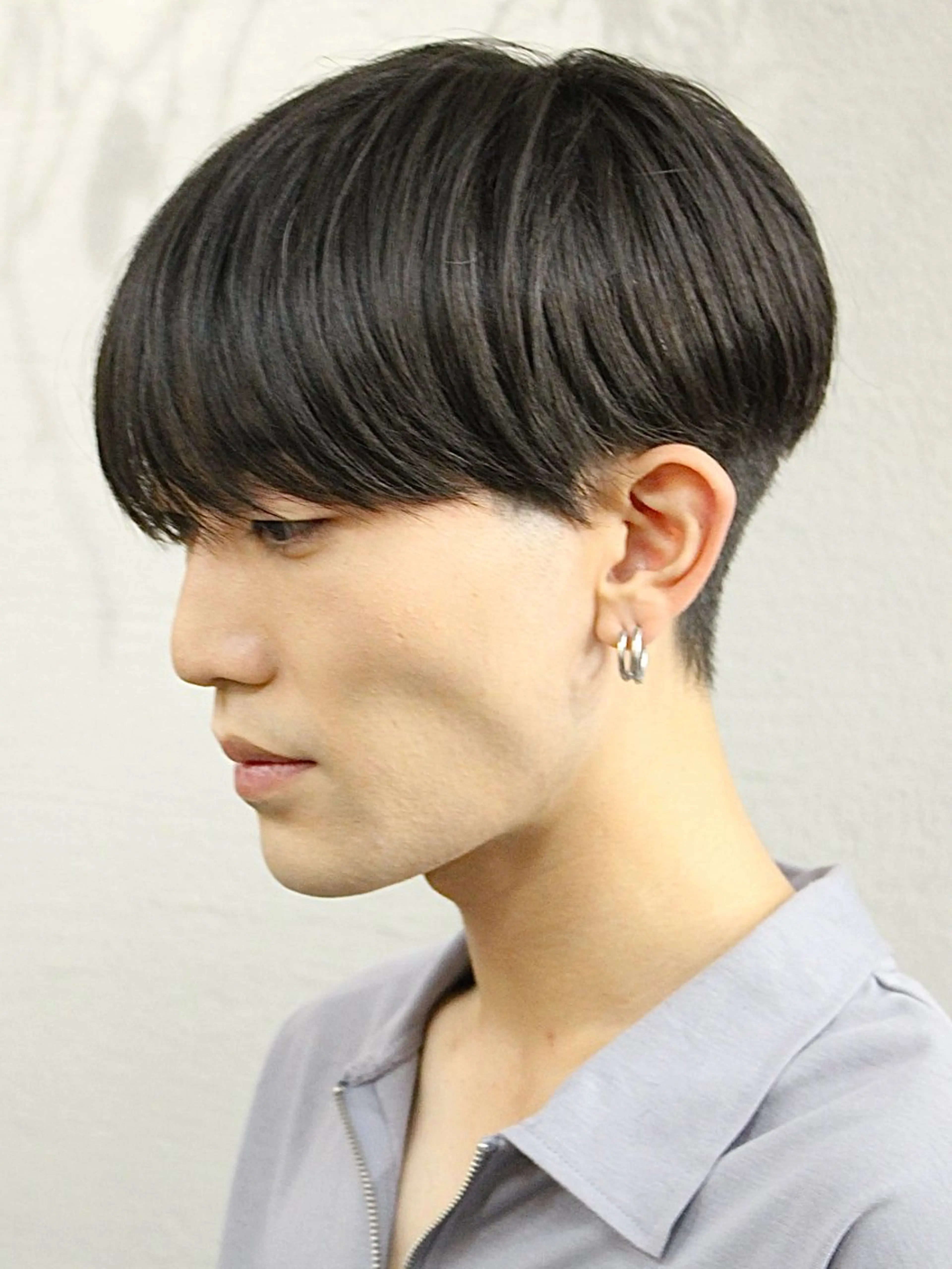 ショート メンズ マッシュ シースルーマッシュ メンズ/ケアパーマ /hayashiのヘアスタイル