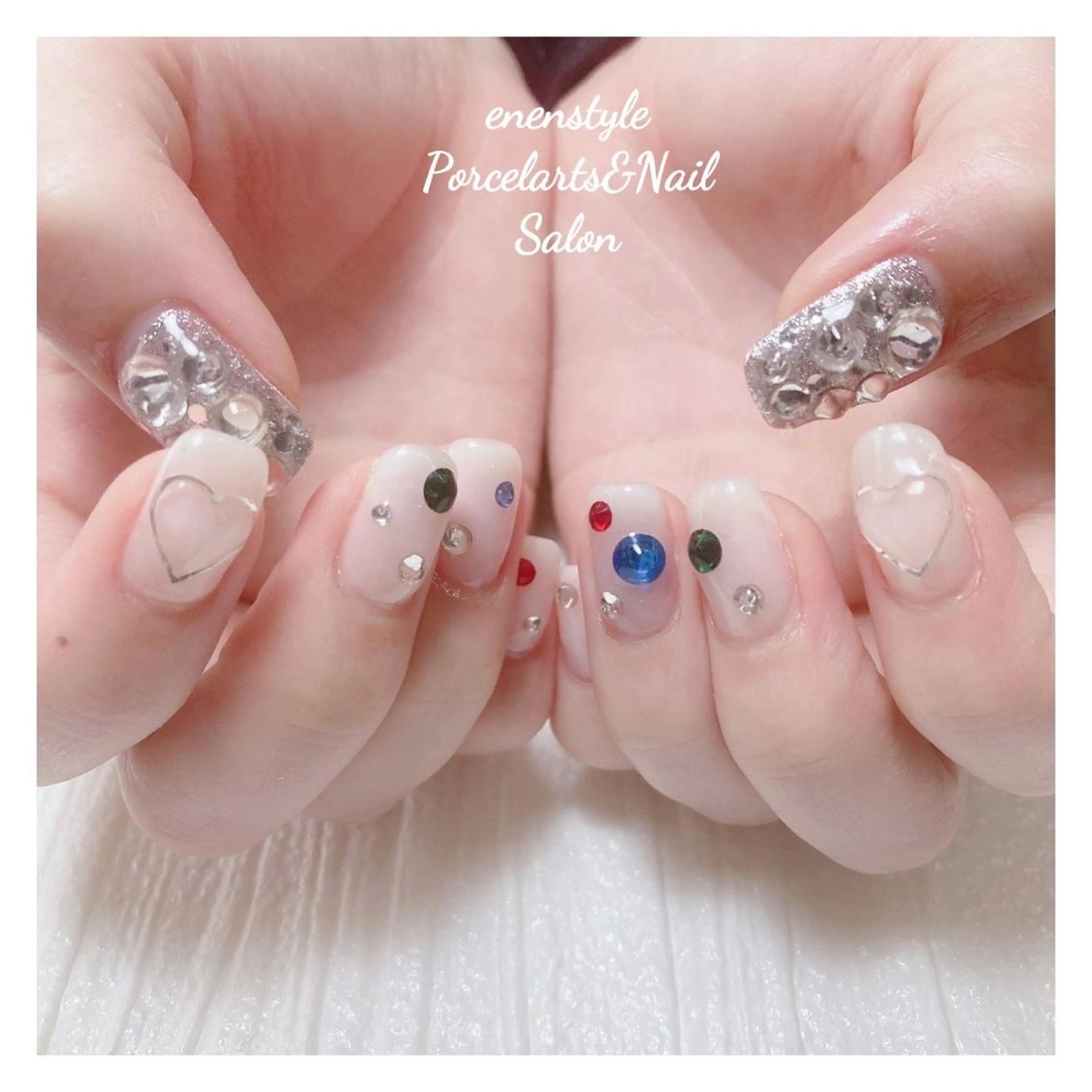 ミディアム ネイル 👑enen style👑のネイルデザイン