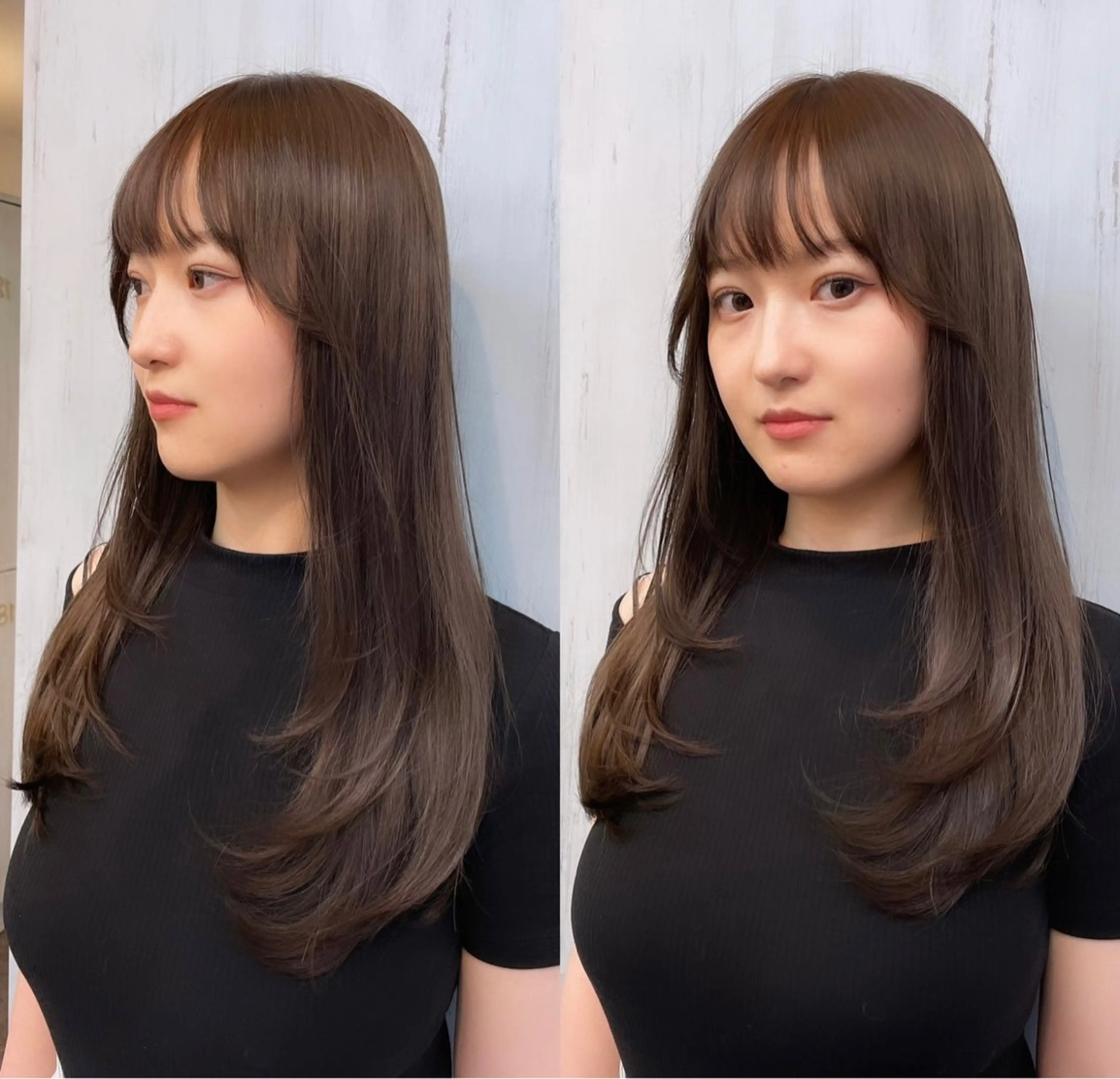 ロング 韓国ヘア🤍🇰🇷 ‪🫶🏻吉満のヘアスタイル