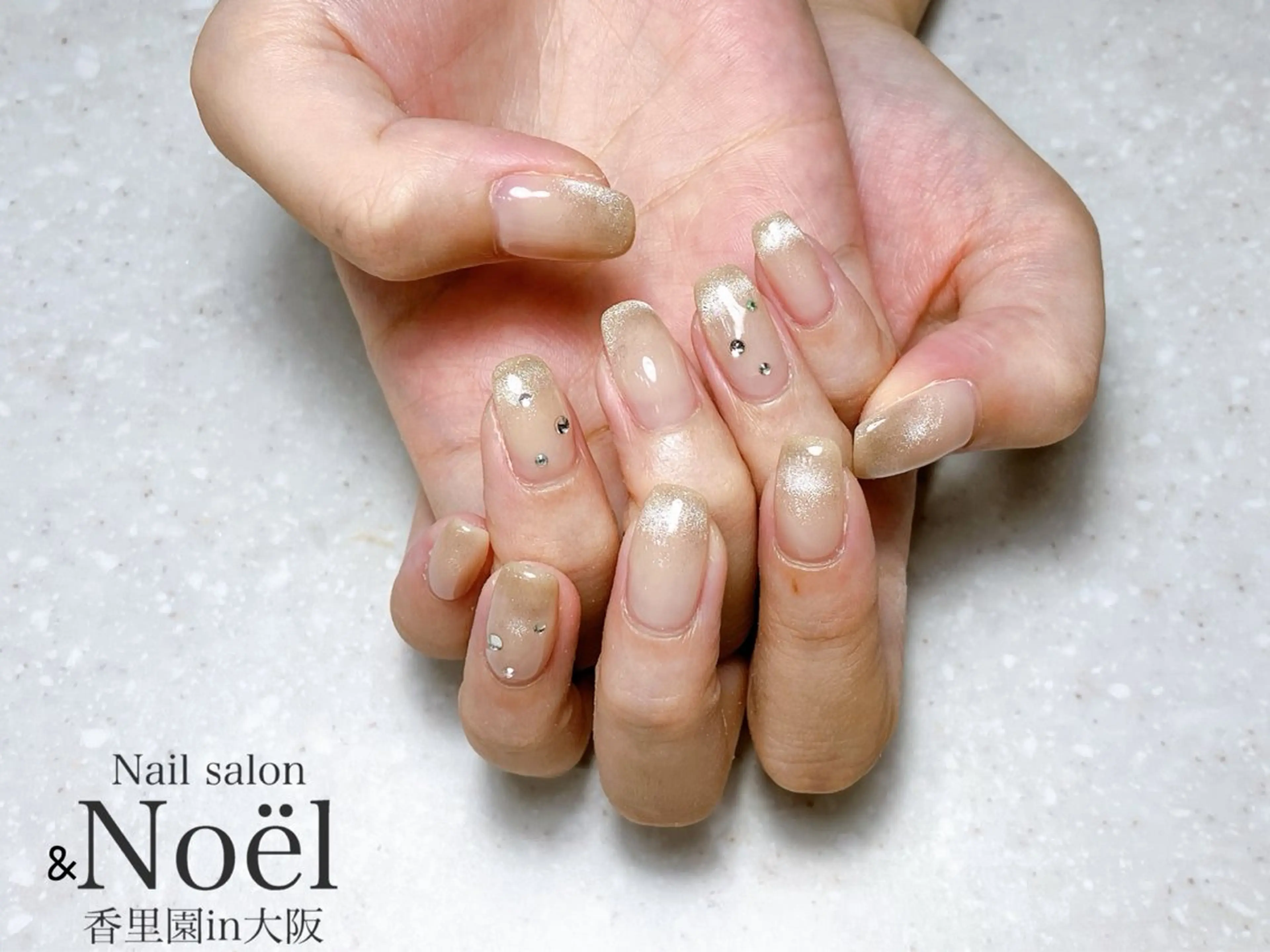 ネイル グラデーション マグネットネイル ハンドネイル Nailsalon ＆Noelのネイルデザイン