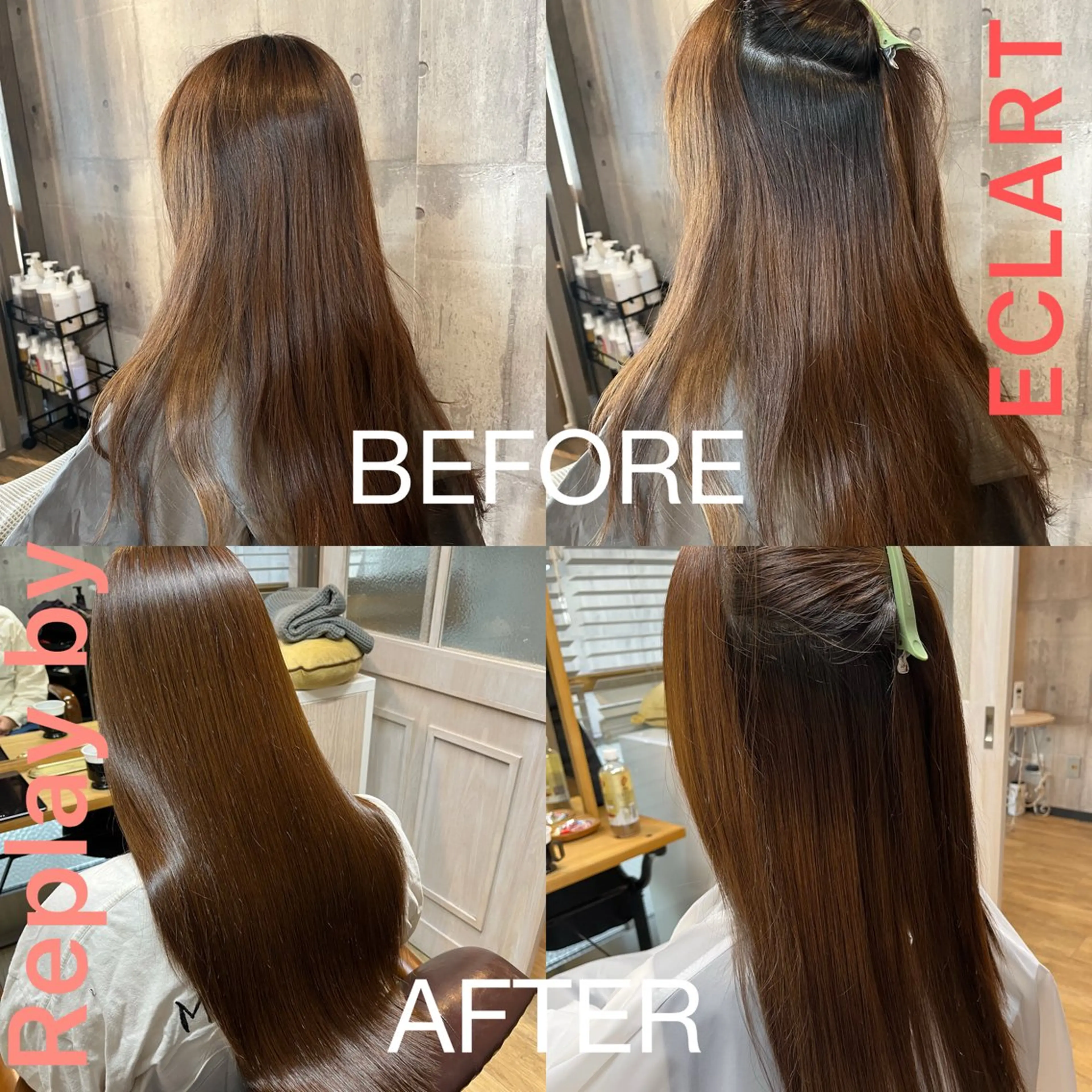 ロング カット 縮毛矯正 縮毛矯正/髪質改善/ 田中吉将のヘアスタイル