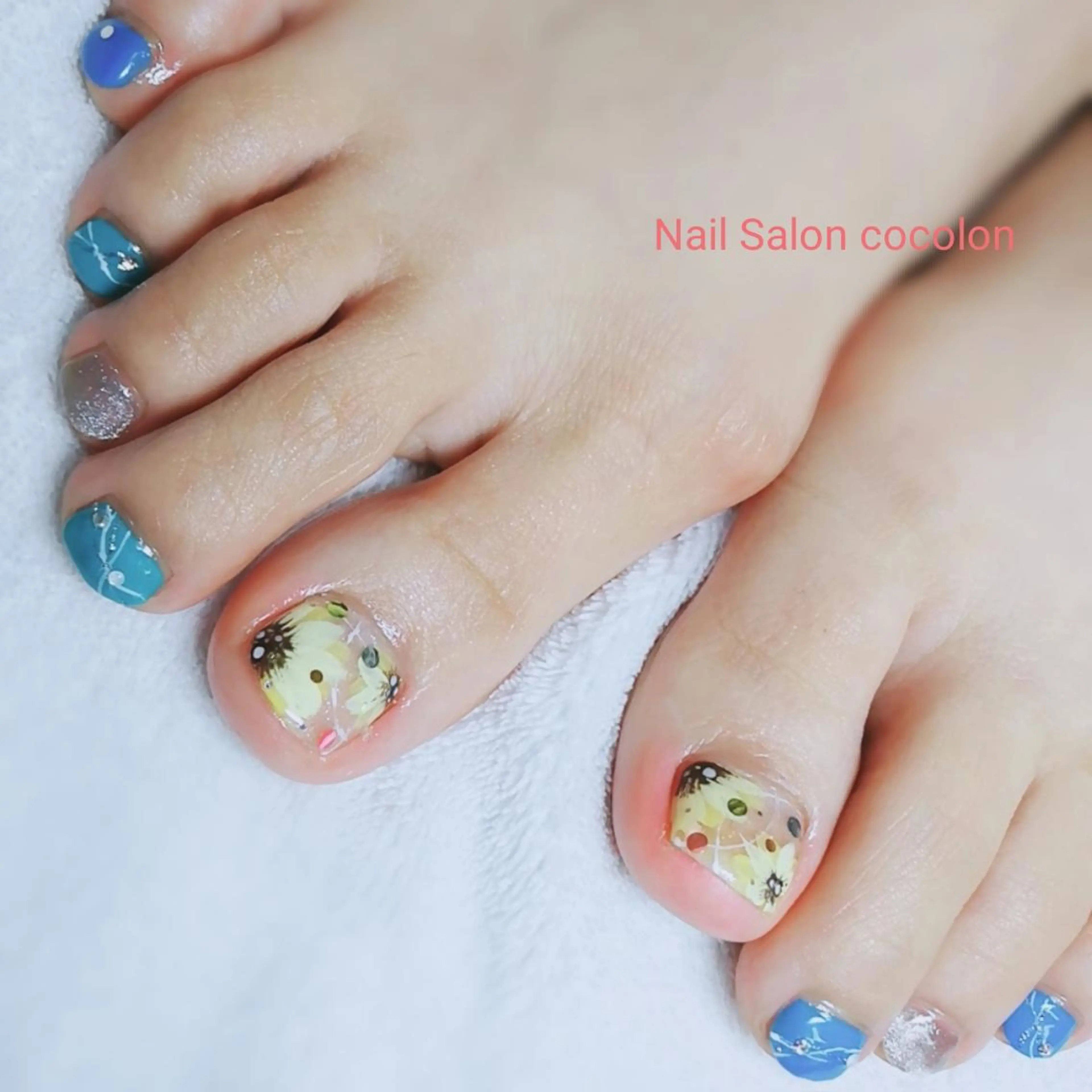 ネイル アートネイル フットネイル 柴崎 美幸のネイルデザイン