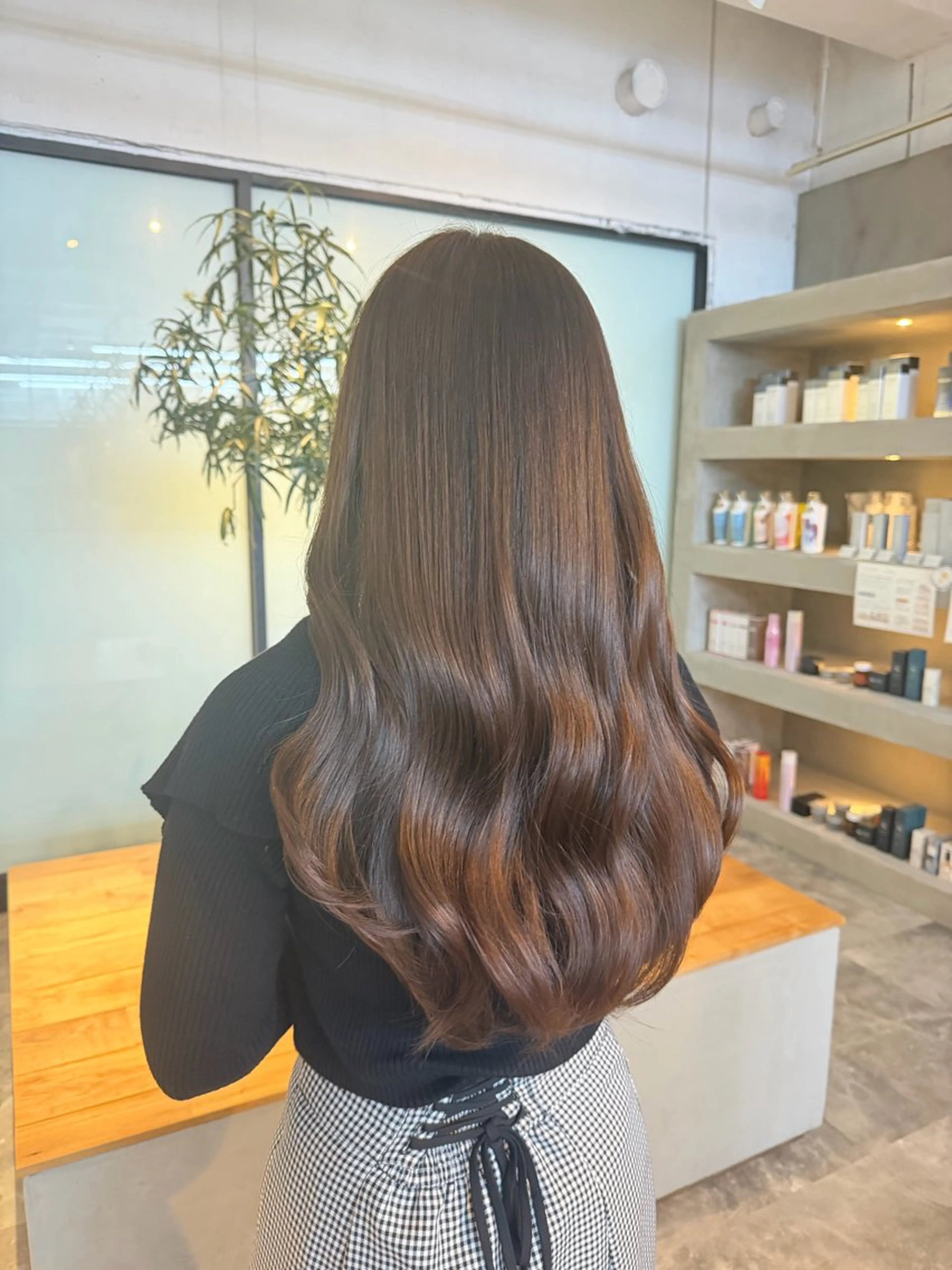 ロング カラー 蓮田 好良のヘアスタイル