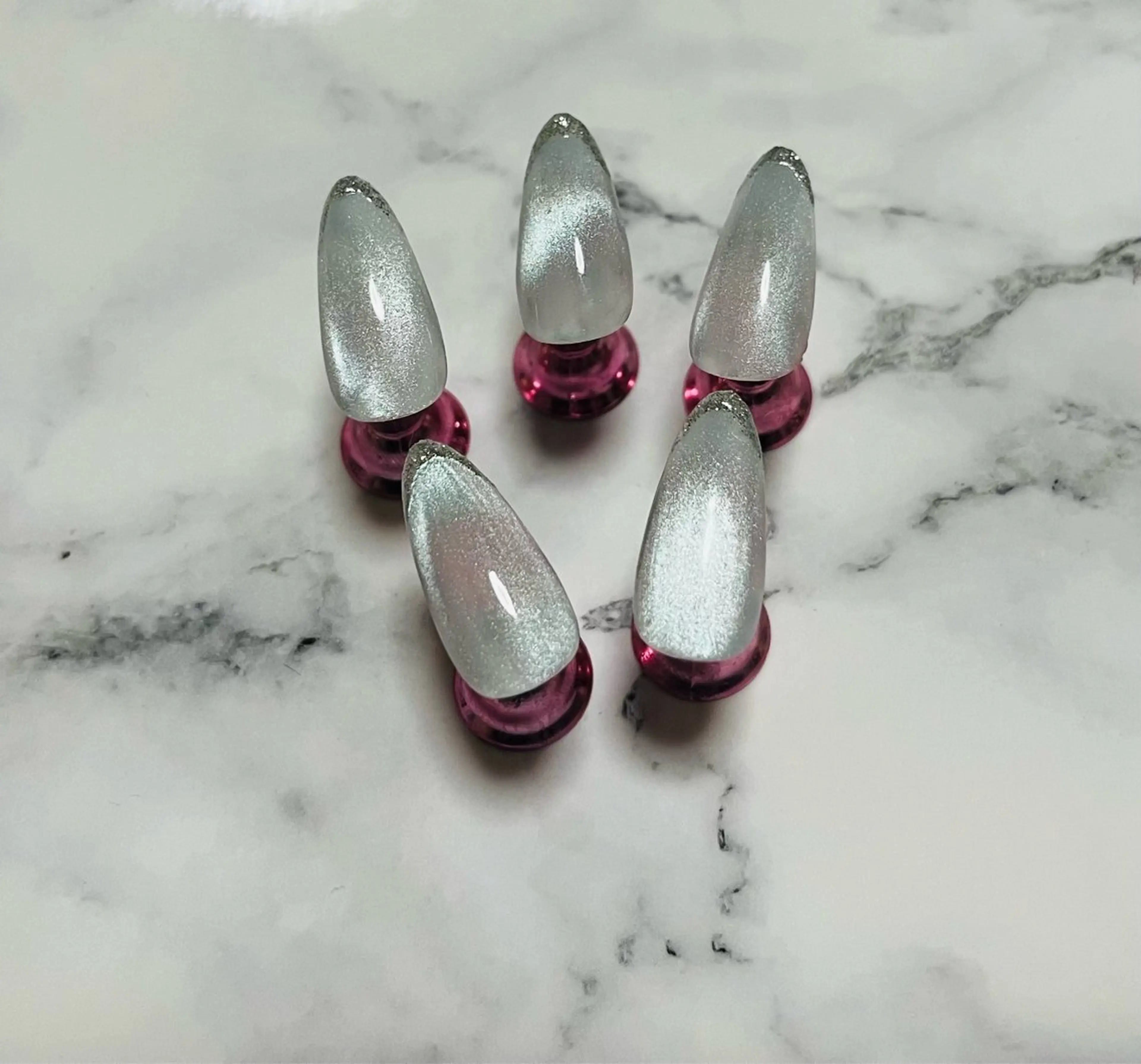 ネイル ラメ(グリッター) マグネットネイル ハンドネイル Nail ecxia ／Reikaのネイルデザイン