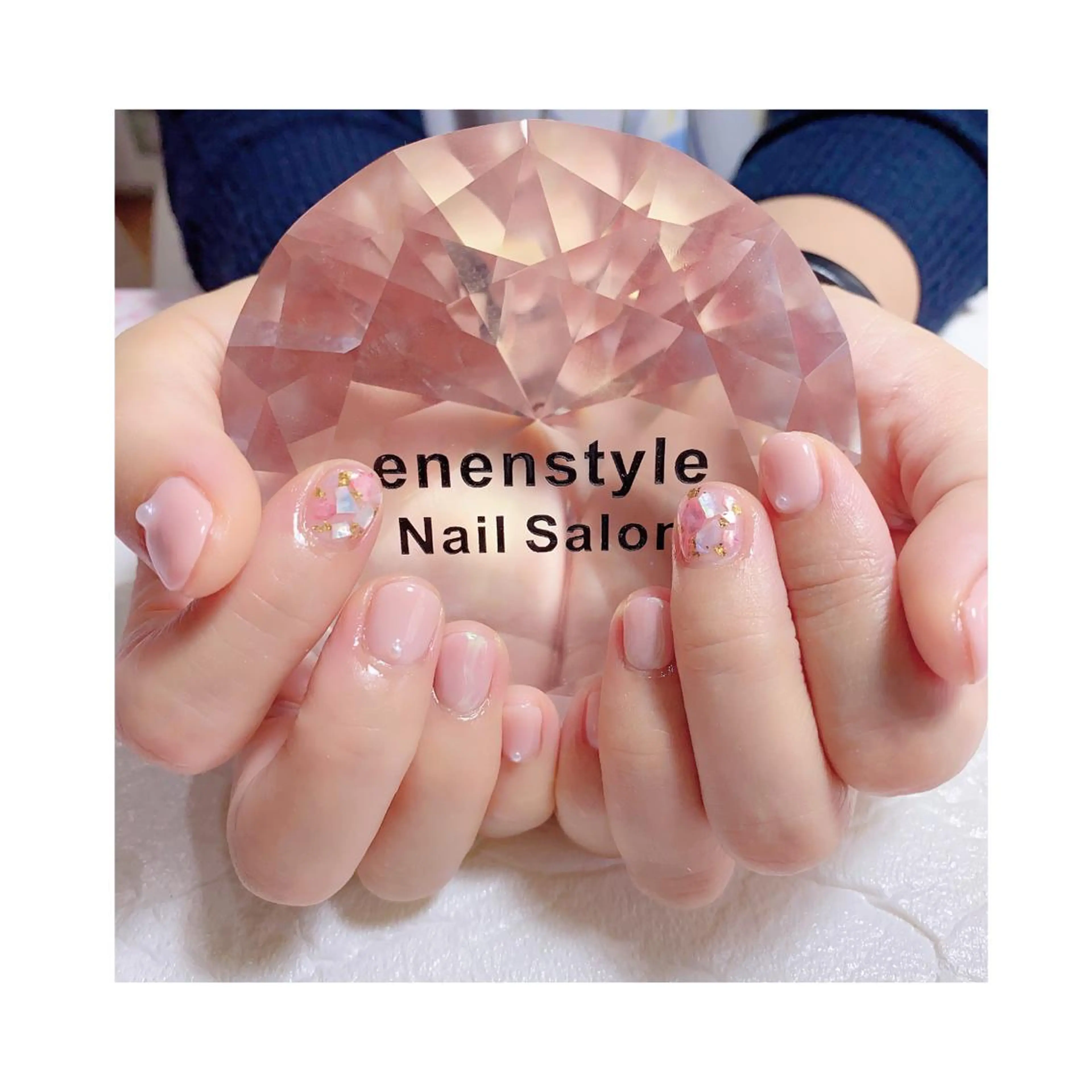ショート ネイル ジェルネイル ニュアンスネイル オフィスネイル ワンカラーネイル パラジェル ハンドネイル 👑enen style👑のネイルデザイン