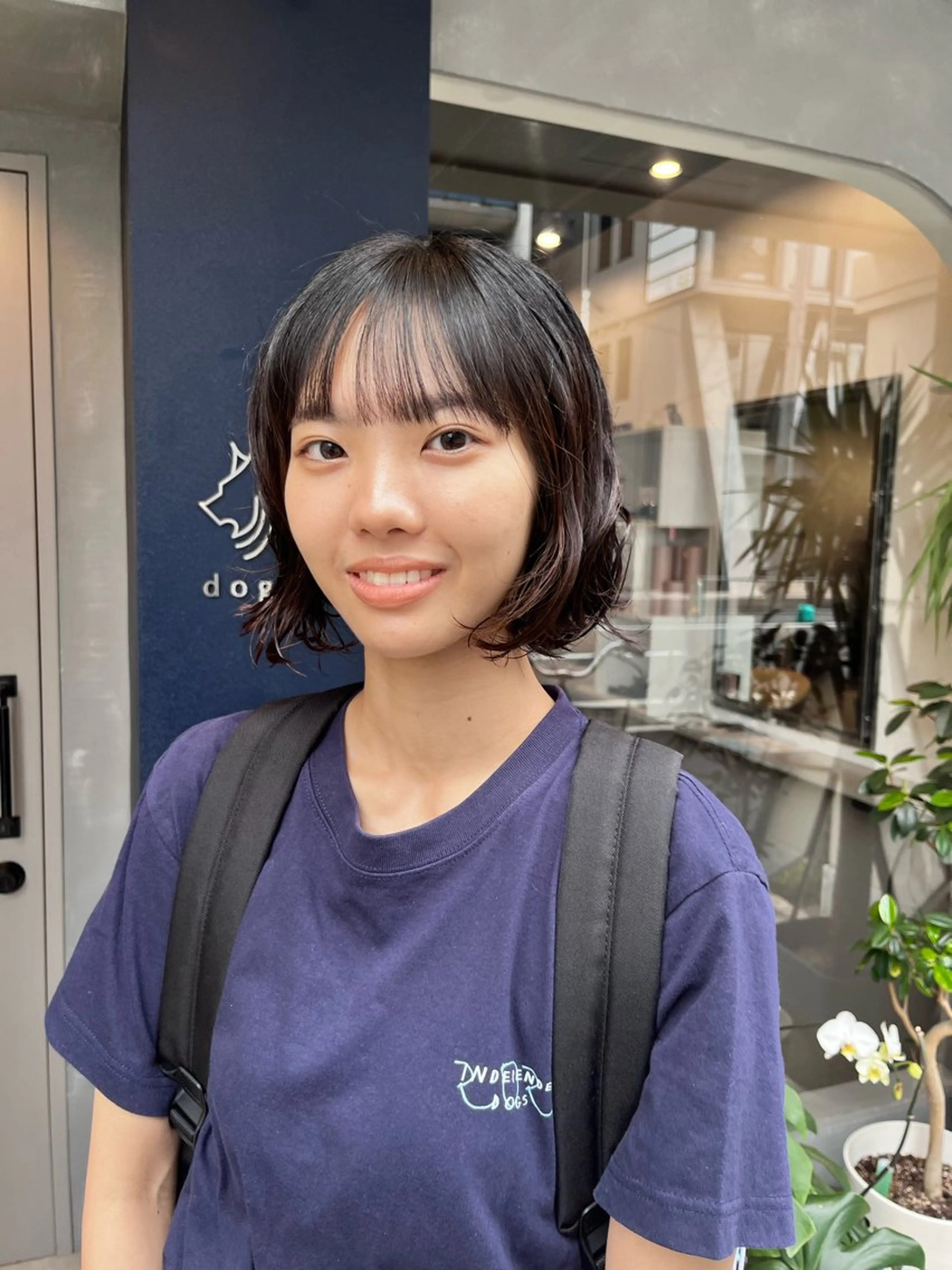 ミディアム パーマ ミディアムパーマ ニュアンスパーマ カット パーマ トリートメント dogstar小林諒 パーマ/レイヤーのヘアスタイル