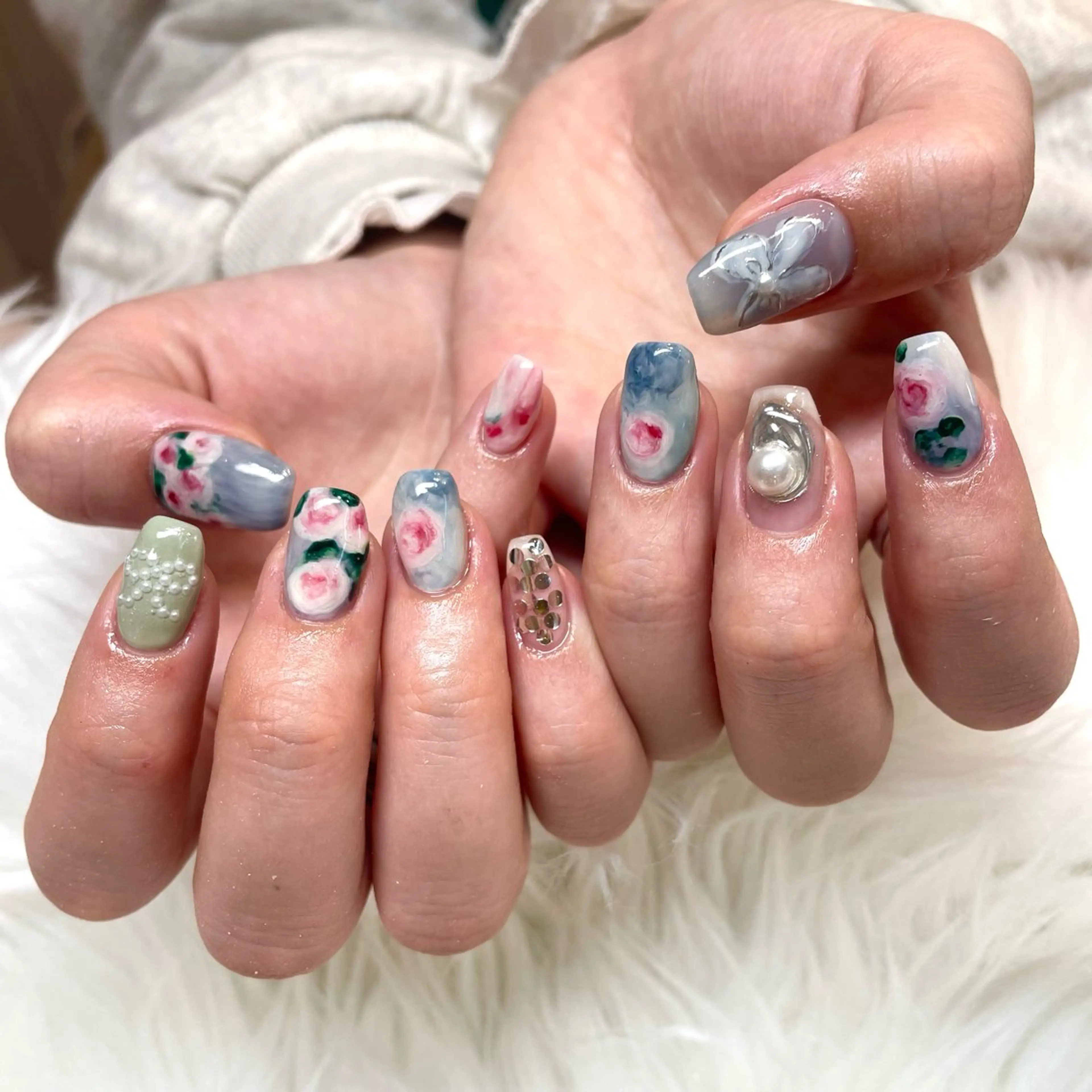 ネイル ハンドネイル 新井 ひなののネイルデザイン