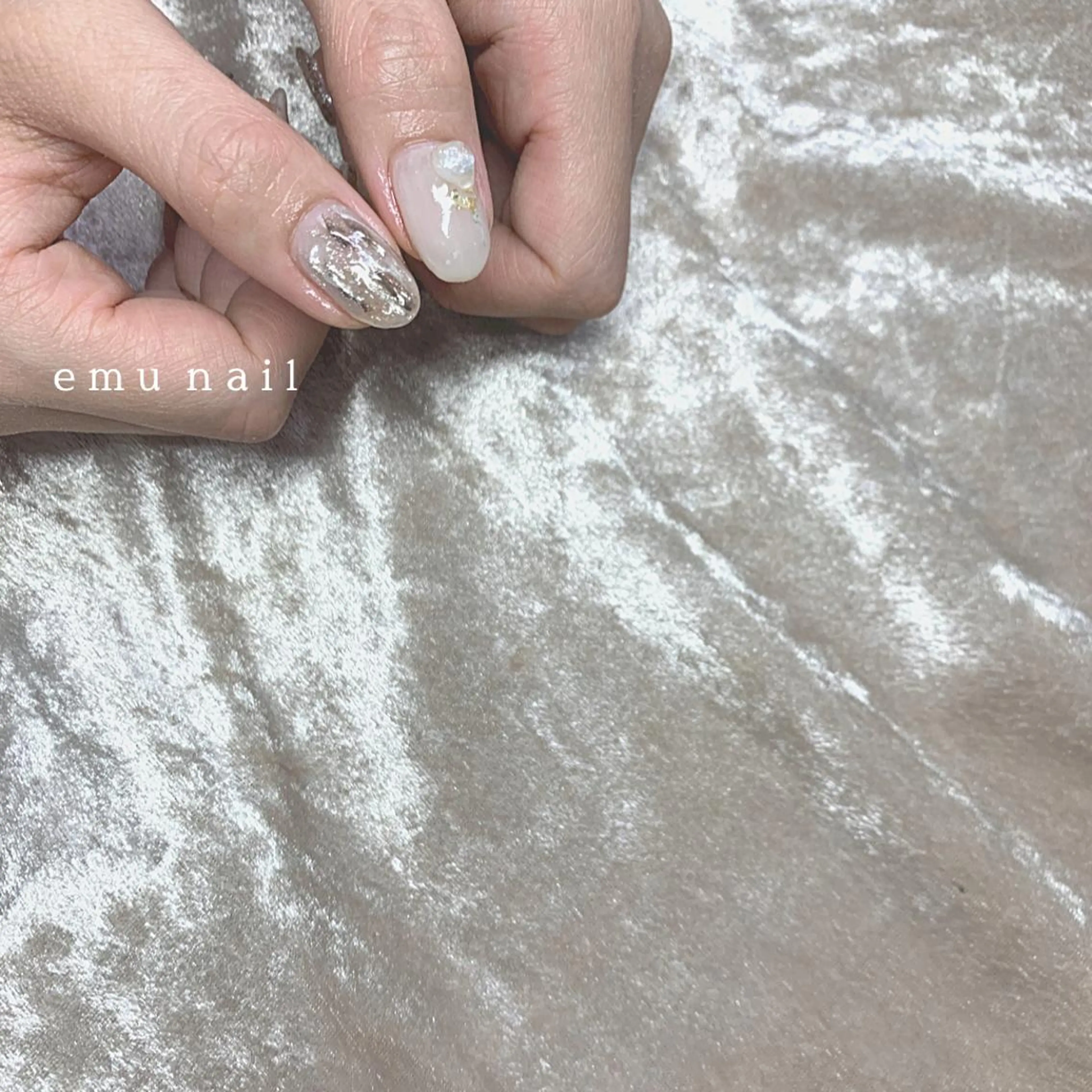 キッズ ネイル フレンチネイル 大理石ネイル(マーブル) ニュアンスネイル オフィスネイル ワンカラーネイル emu nailのネイルデザイン