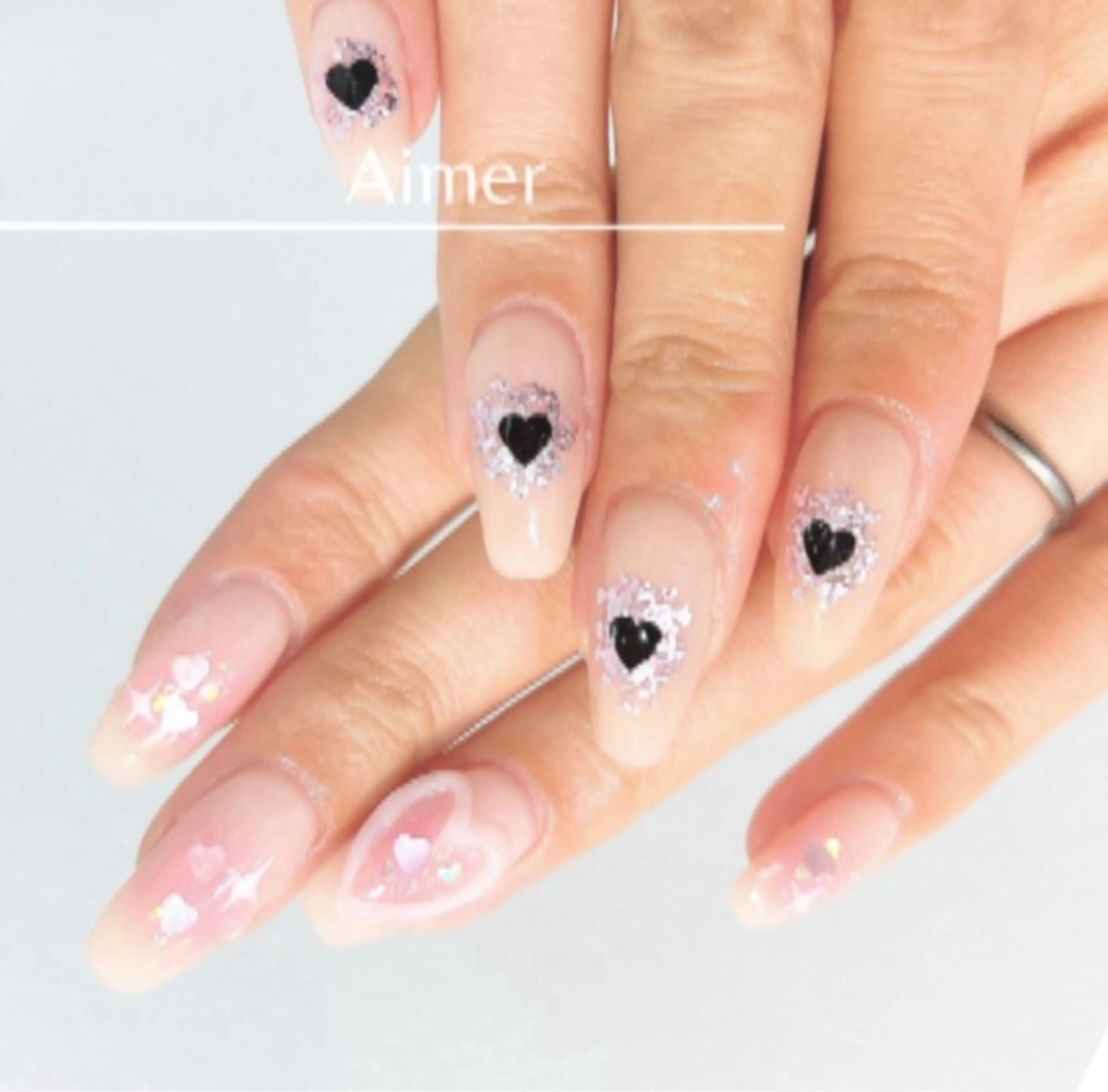 ネイル アートネイル ハンドネイル nailsalon Aimerのネイルデザイン