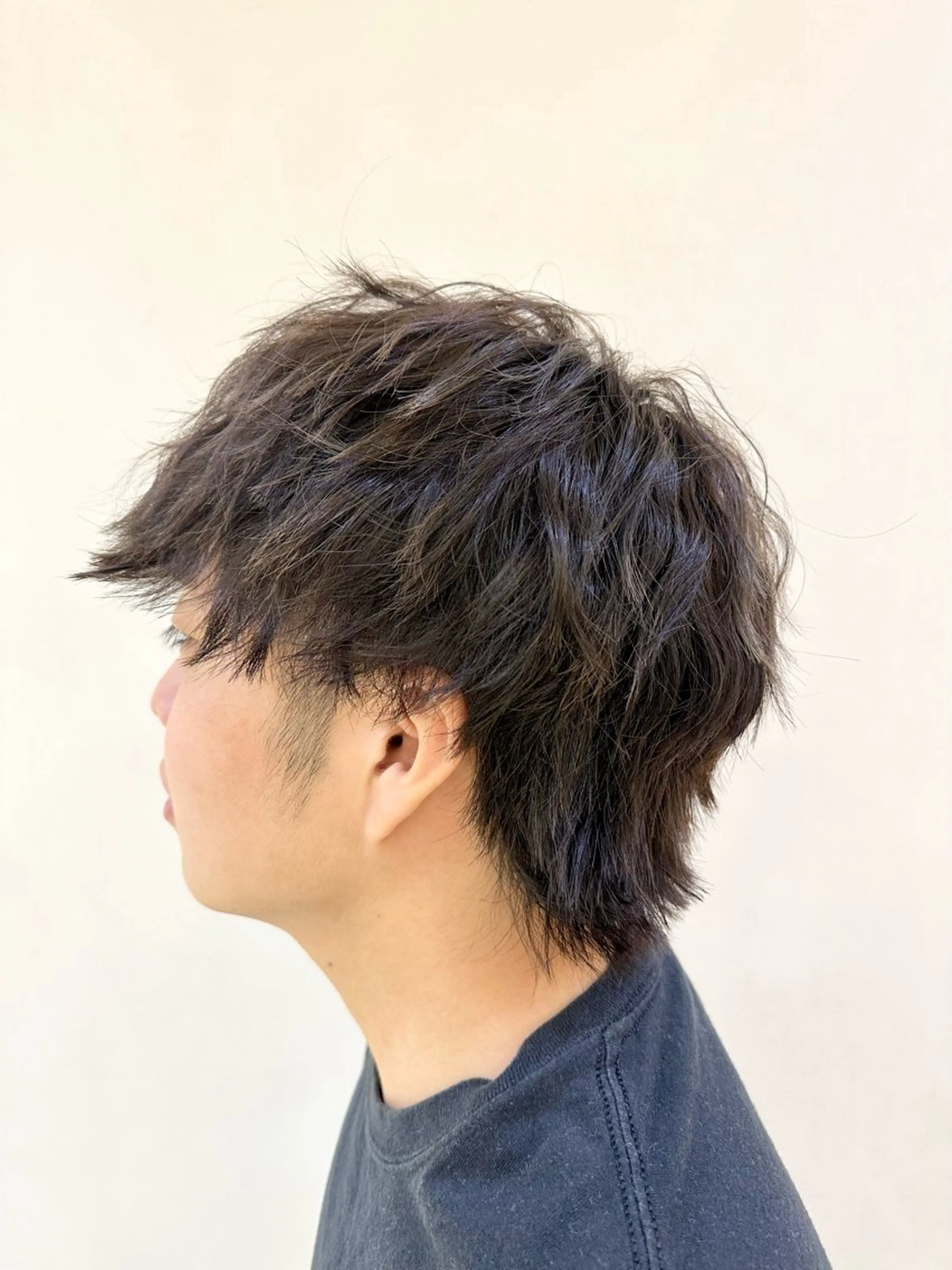 ショート メンズ メンズパーマ 波巻きパーマ メンズウルフカット ウルフカット メンズパーマ/ メンズカット/片山のヘアスタイル