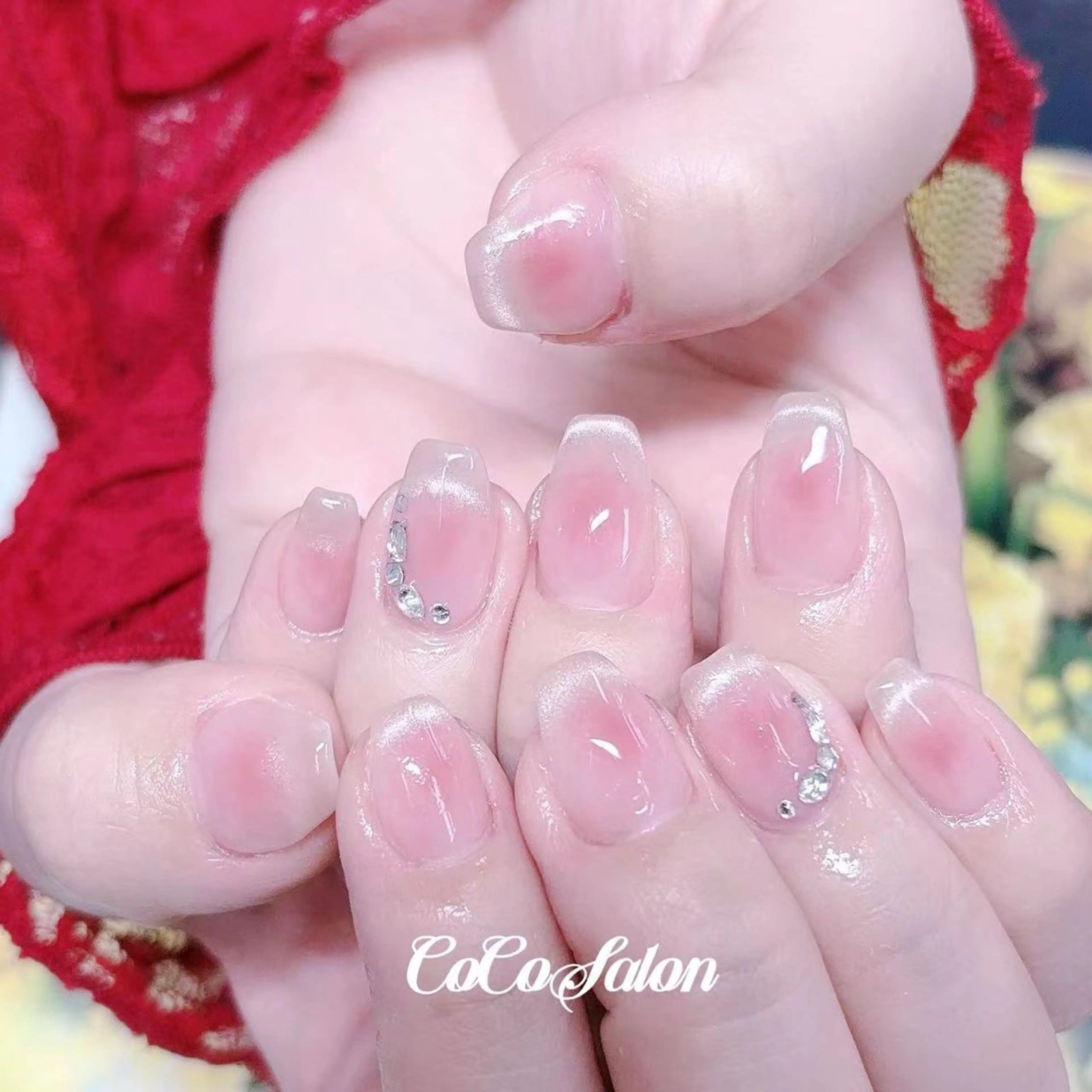 ネイル チークネイル フレンチネイル ジェルネイル キラキラネイル マグネットネイル ハンドネイル CoCo Salon ネイル/睫毛/脱毛のネイルデザイン