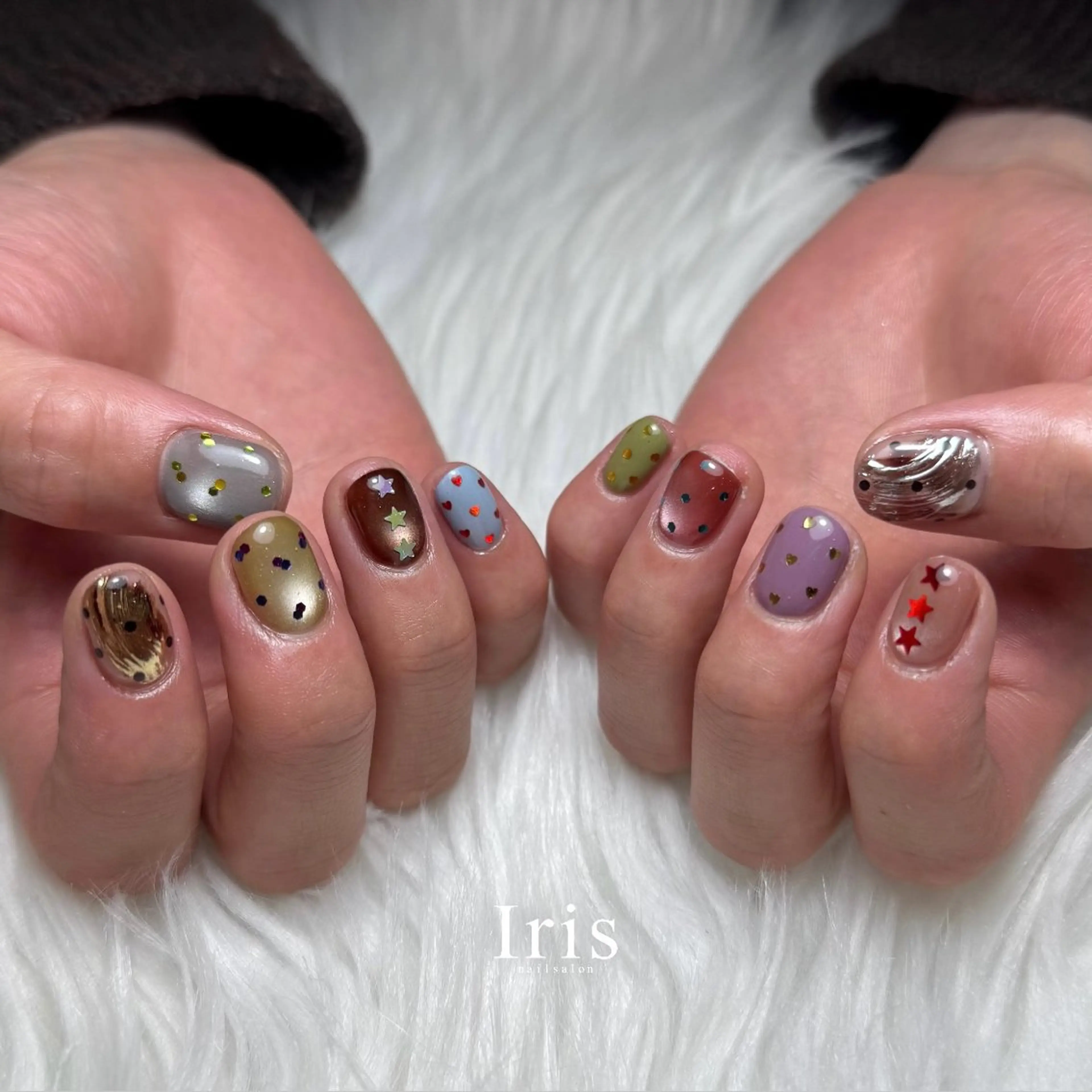 ネイル ハンドネイル Iris ayakaのネイルデザイン