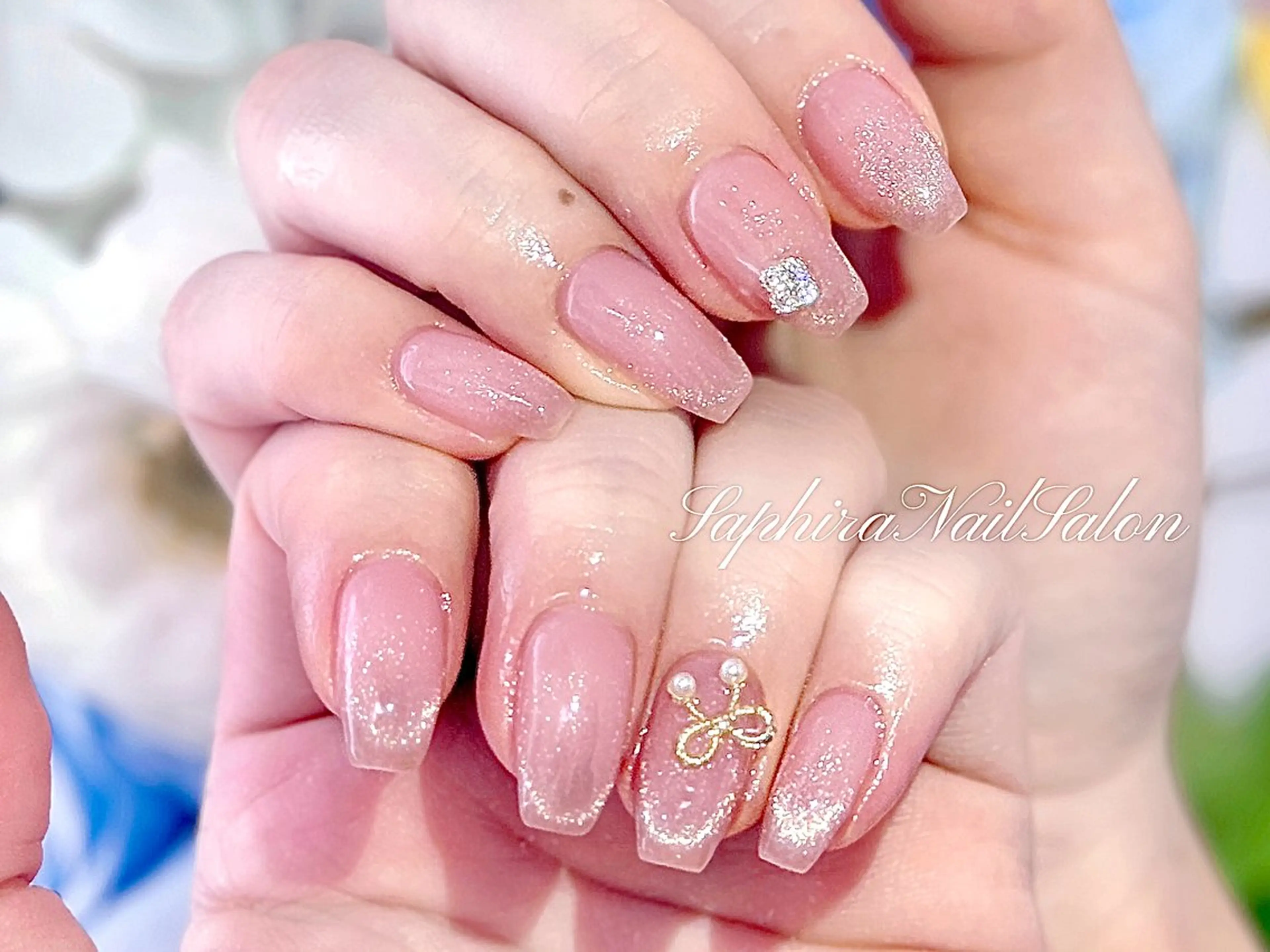 カラー ハンドネイル Saphiraネイル サロン錦糸町のネイルデザイン