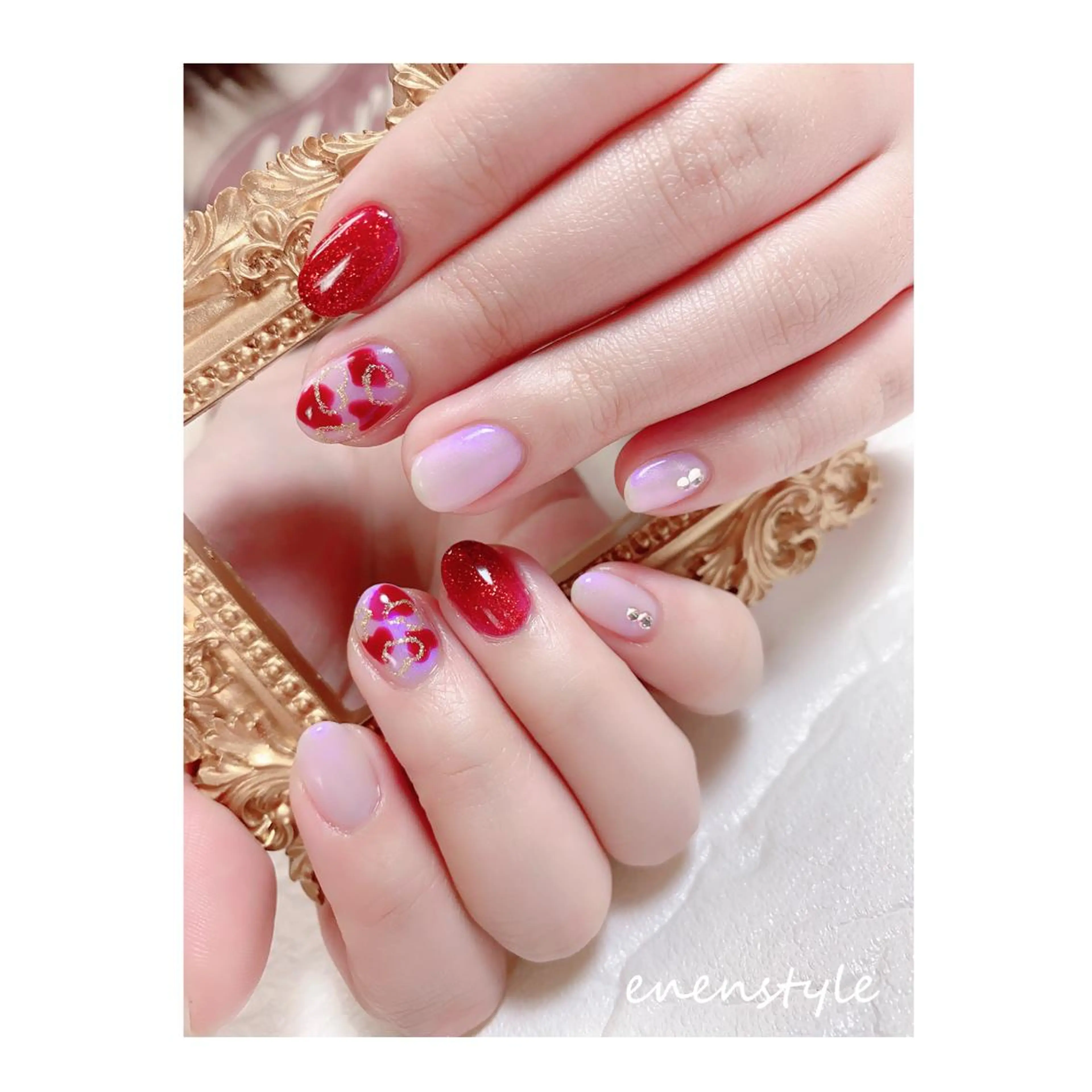 ショート ネイル ジェルネイル ニュアンスネイル オフィスネイル ワンカラーネイル パラジェル ハンドネイル 👑enen style👑のネイルデザイン