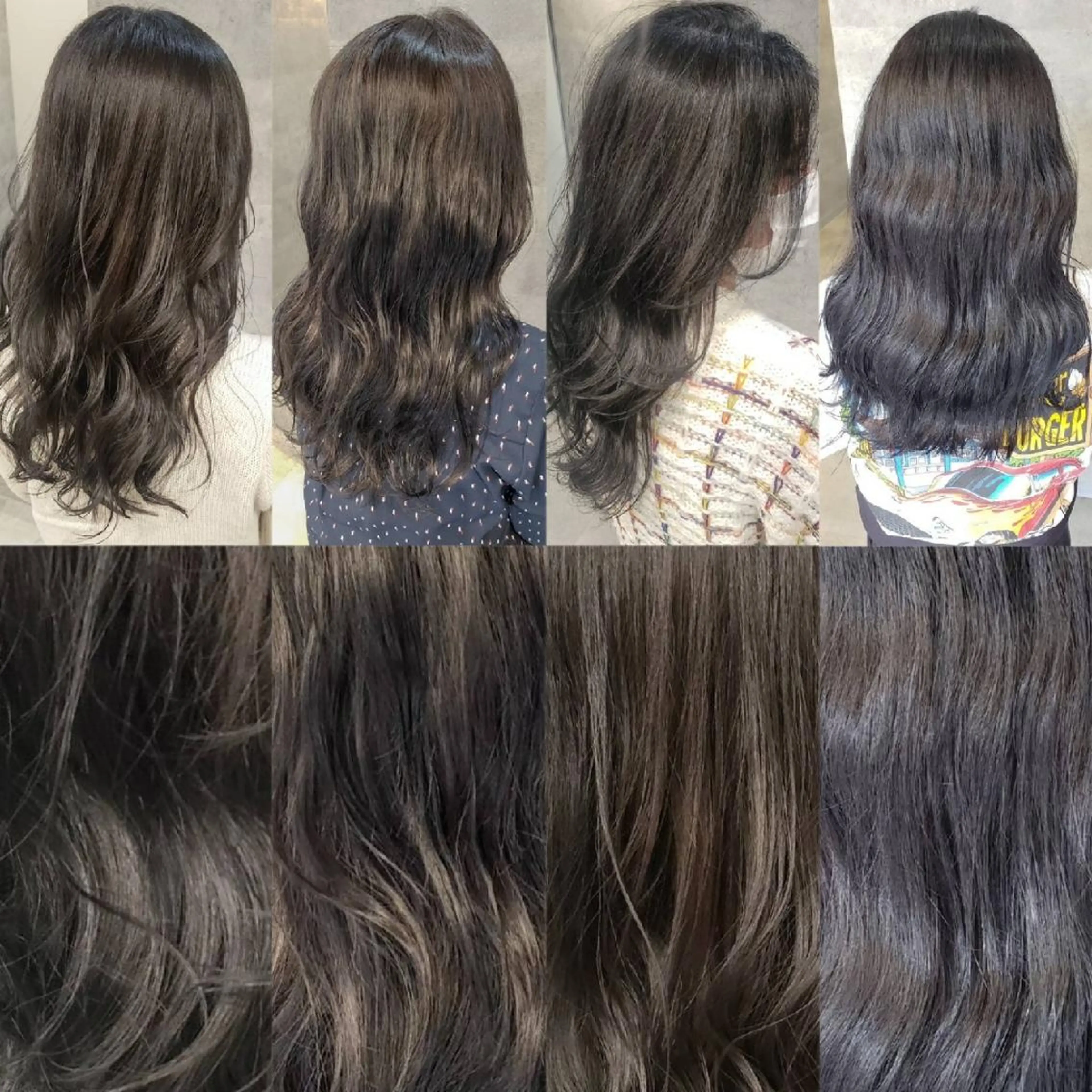 ミディアム カラー 黒髪 ブルーカラー ブルーブラック ミルクティー特化 🌈島内　琢真🌈のヘアスタイル