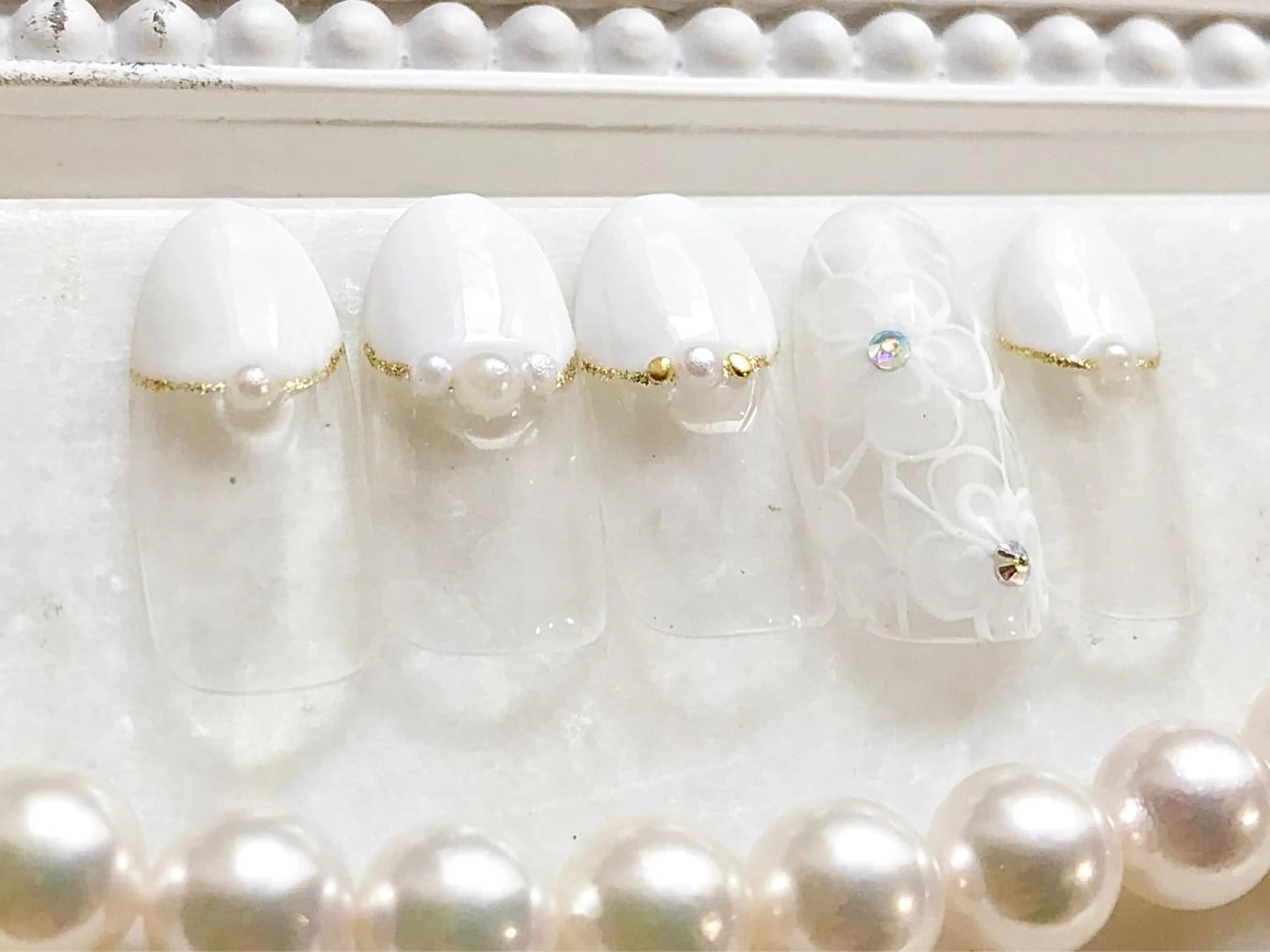 ネイル ブライダルネイル Satomi  のネイルデザイン