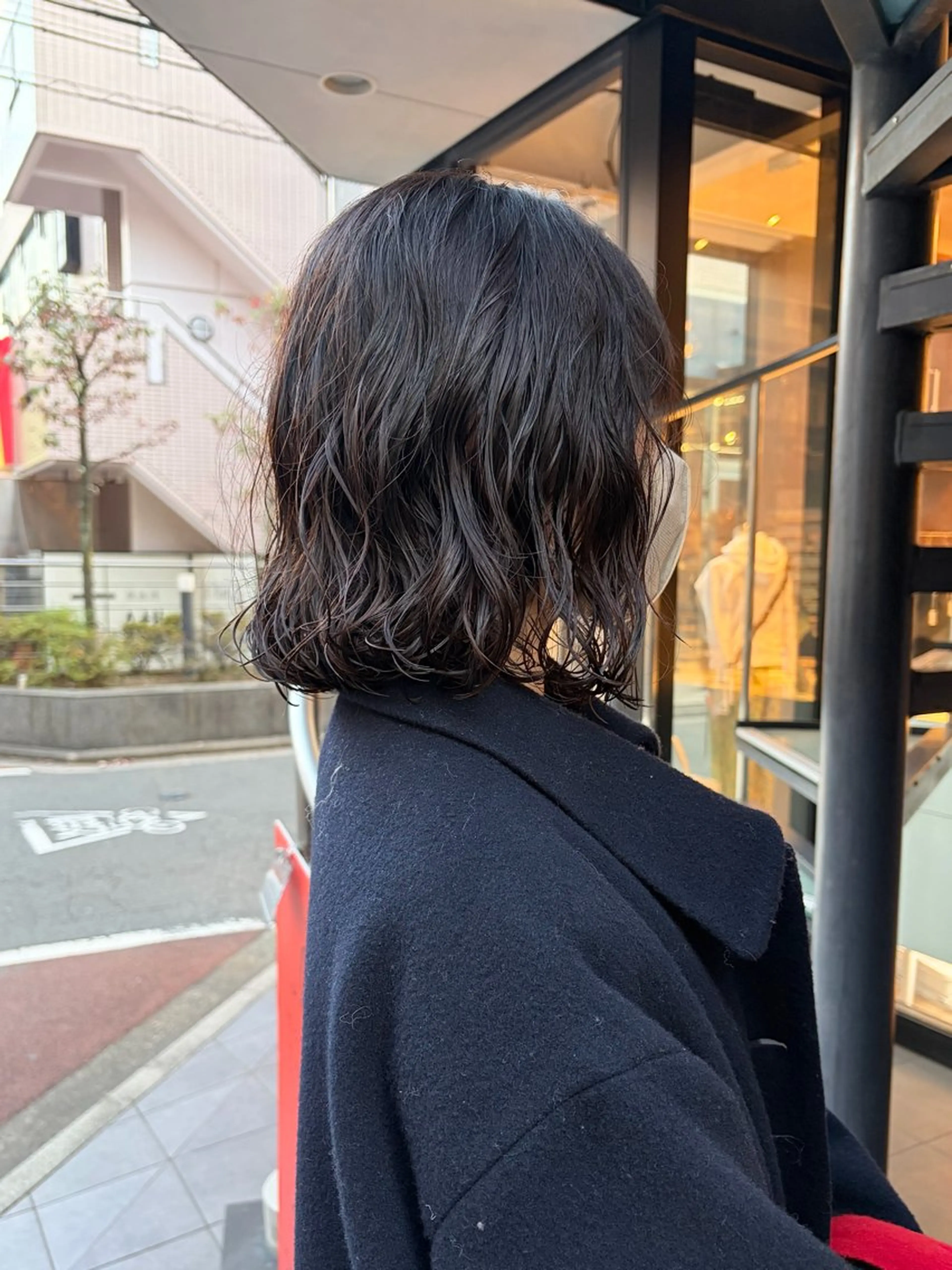 ショート パーマ ボブ ニュアンスパーマ カット パーマ トリートメント レイヤー×初 パーマ|hinakoのヘアスタイル