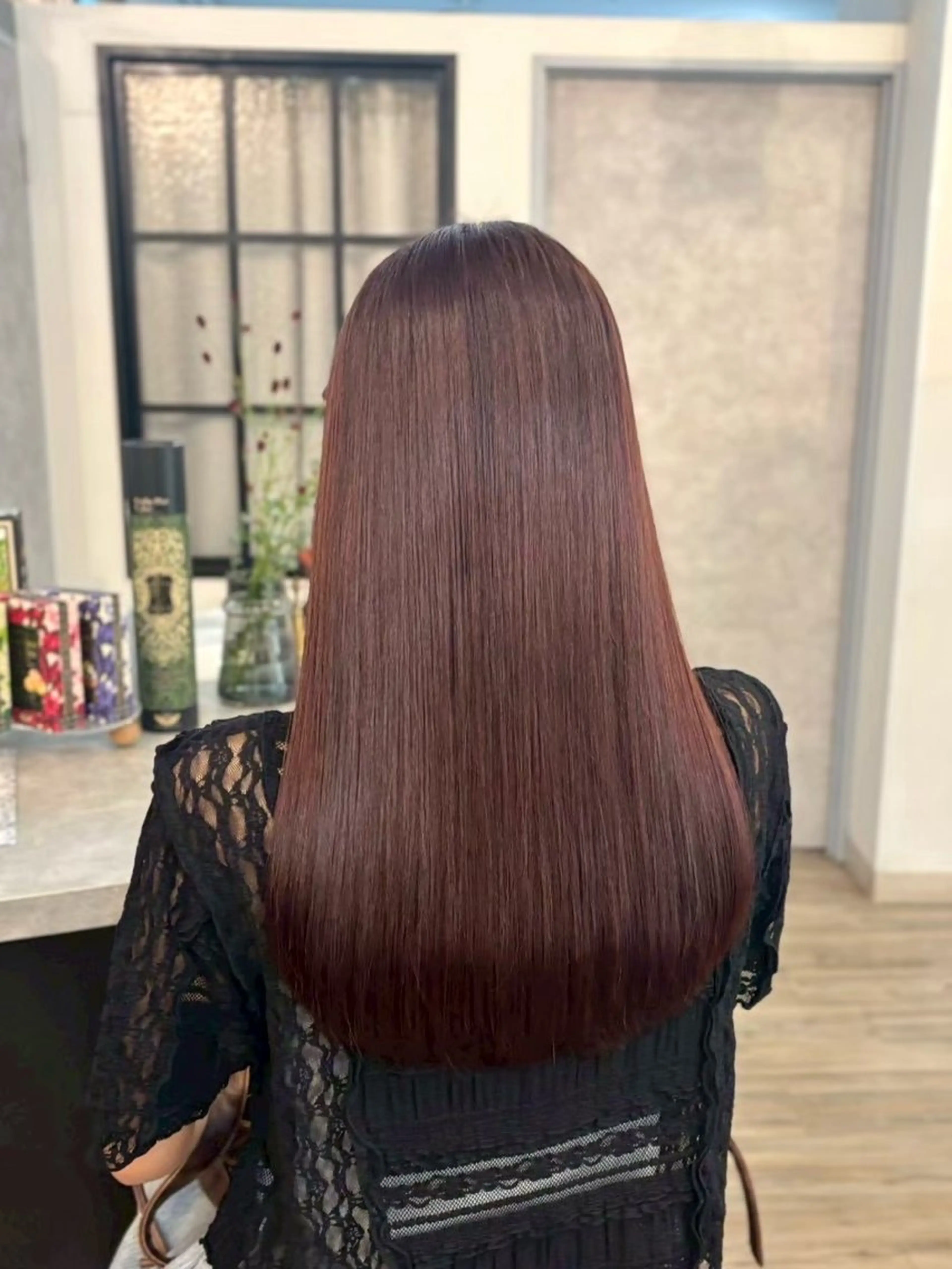 ロング カット ヘアカラー トリートメント VISAGE ba.sk 金子詩帆のヘアスタイル