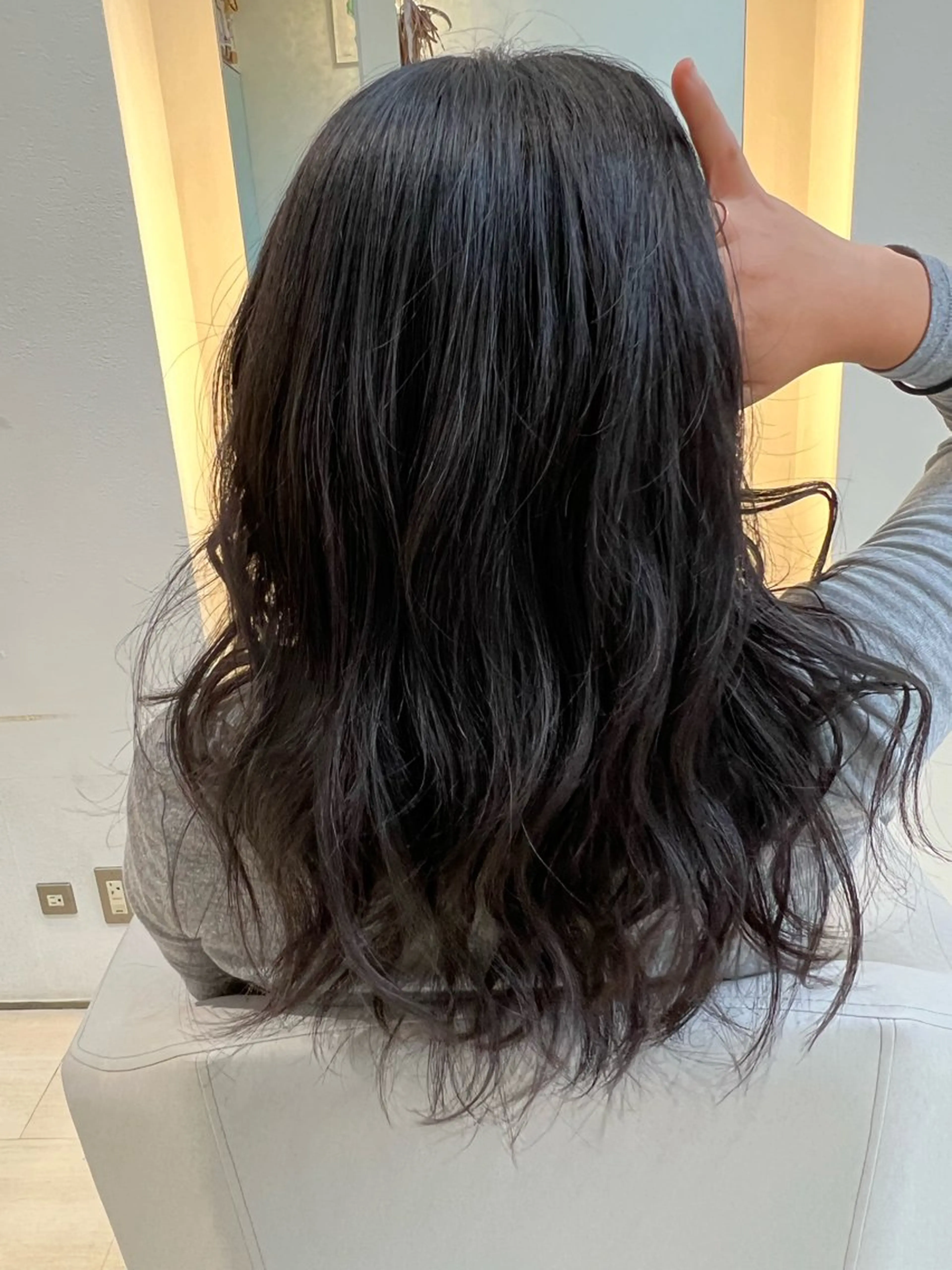 ミディアム カラー パーマ 堀井 凌平のヘアスタイル