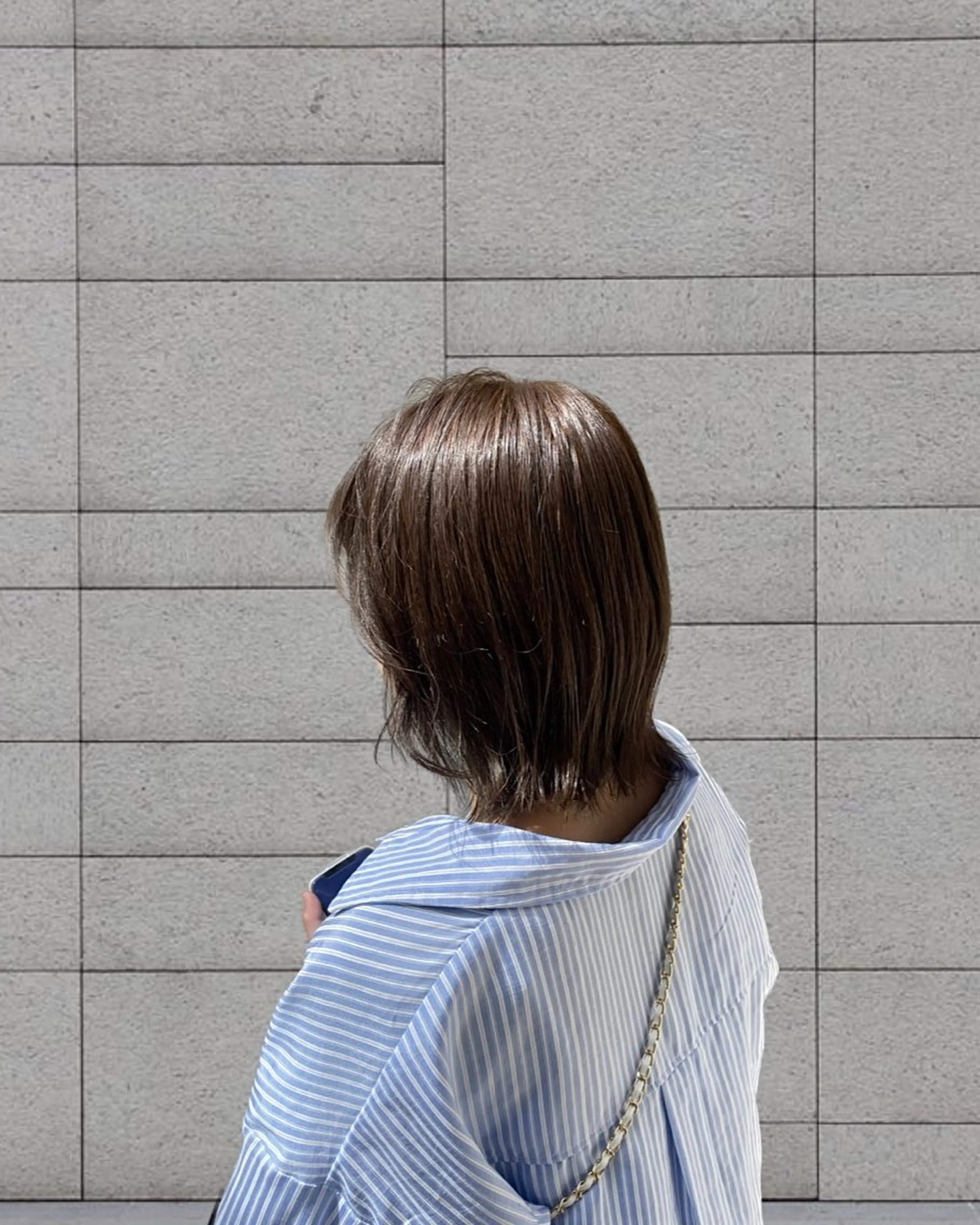 ミディアム カラー カット ヘアカラー トリートメント ayano / 透明感・くすみカラーのヘアスタイル