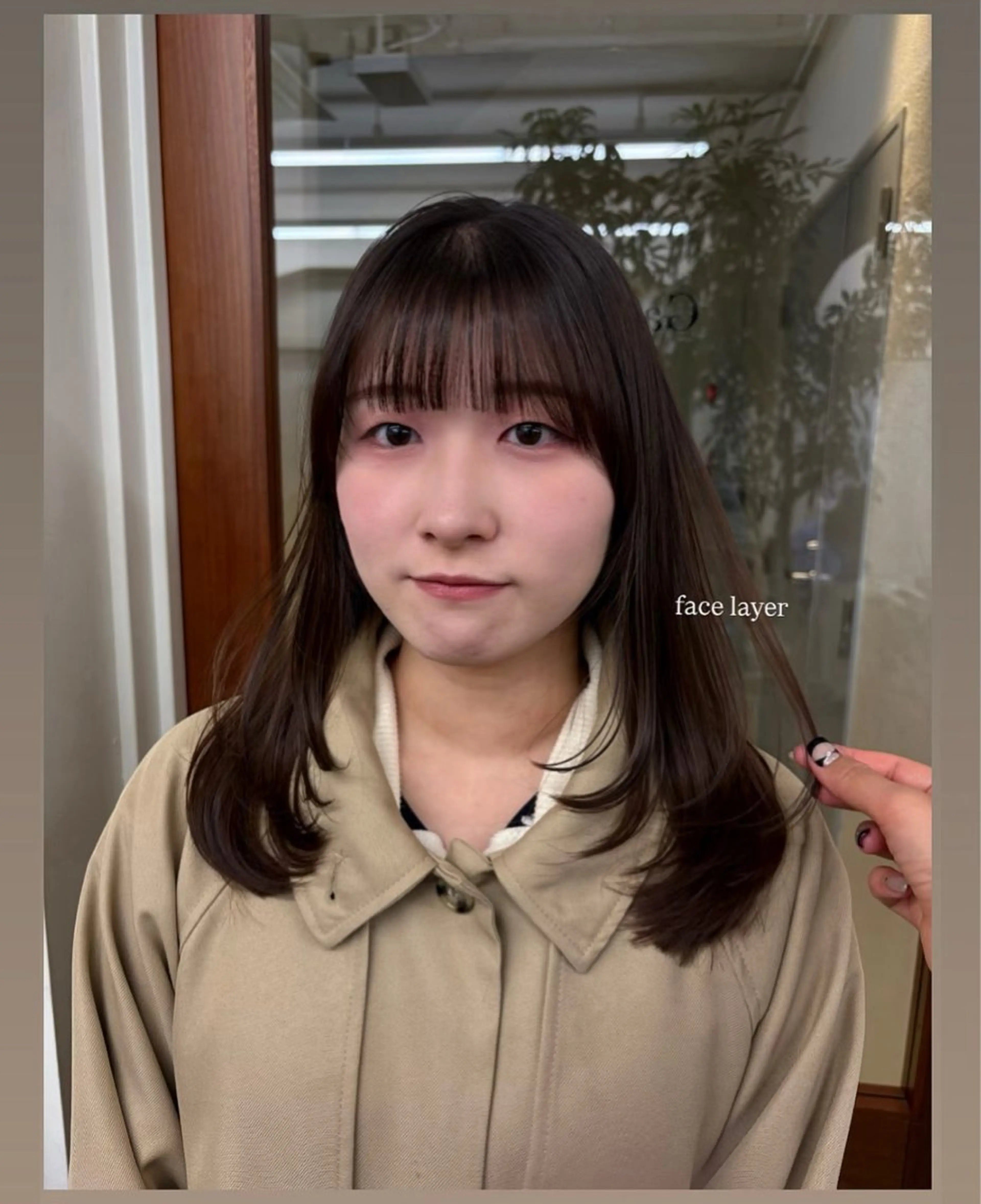 ミディアム レイヤー/顔周り/ 透明感/ののか💞のヘアスタイル