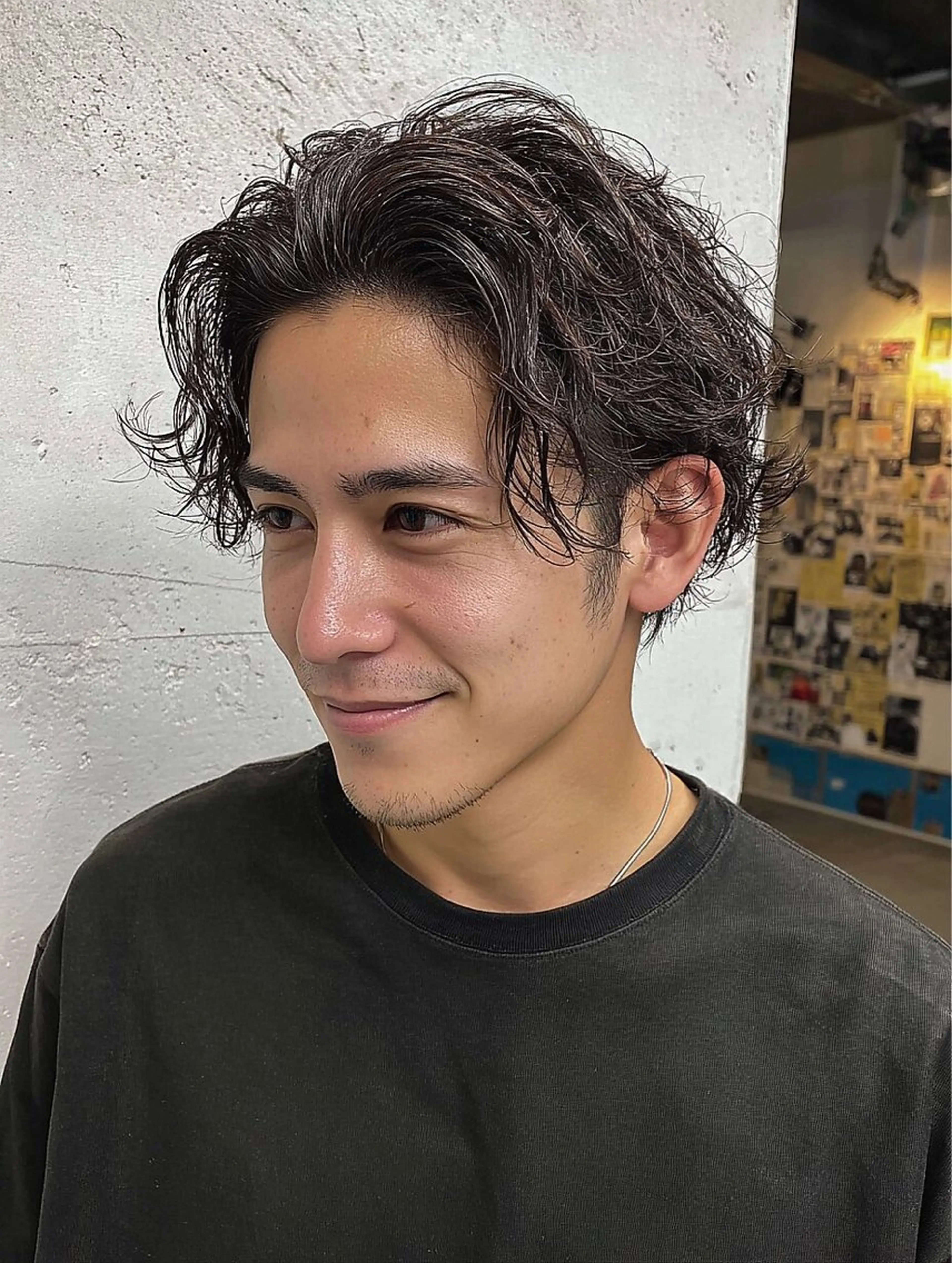 メンズ カット ヘアカラー パーマ 佐瀬竜矢PRIMAL /portのヘアスタイル