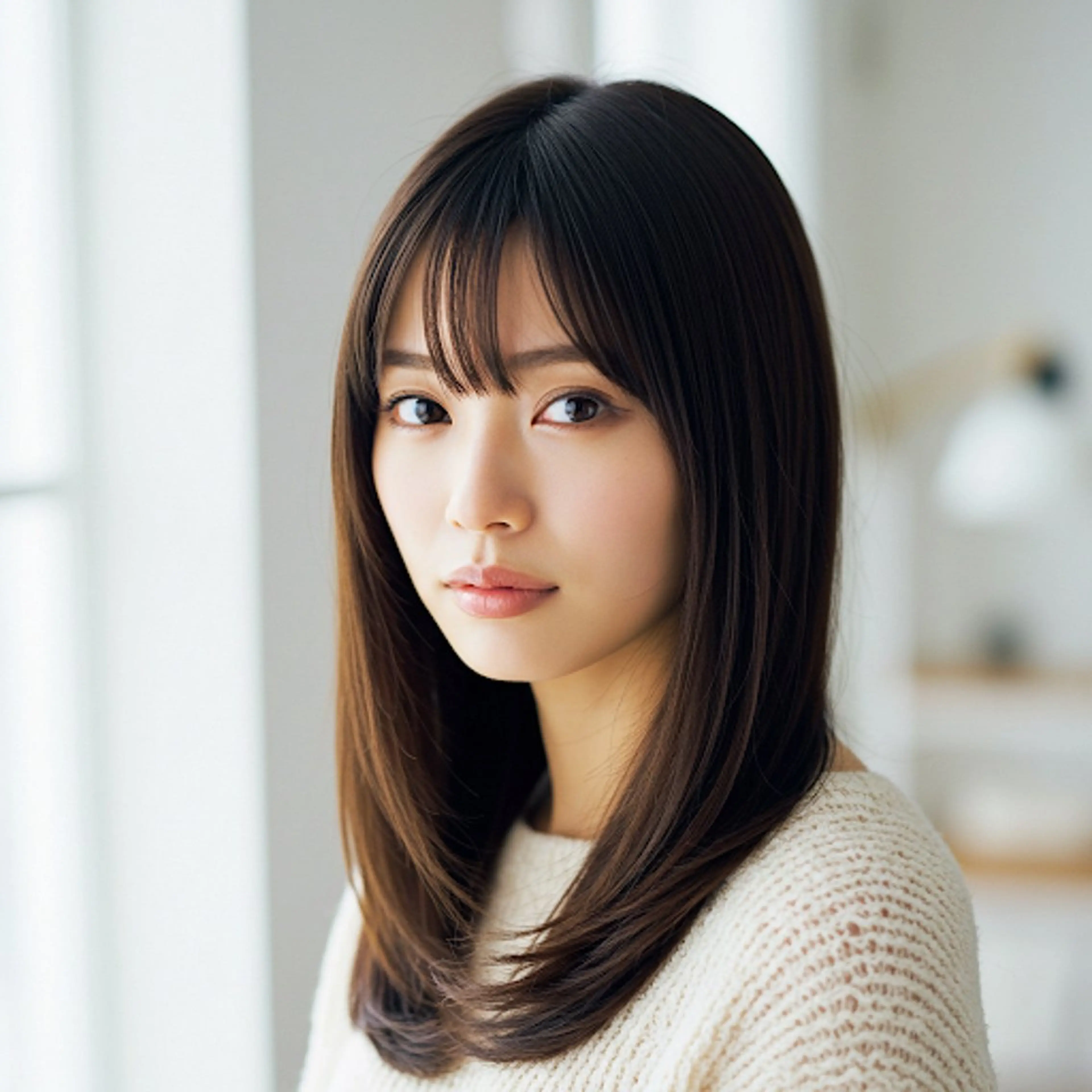 セミロング カット ヘアカラー トリートメント ヘッドスパ ✂︎ ｼﾝﾀｸ ✂︎のヘアスタイル